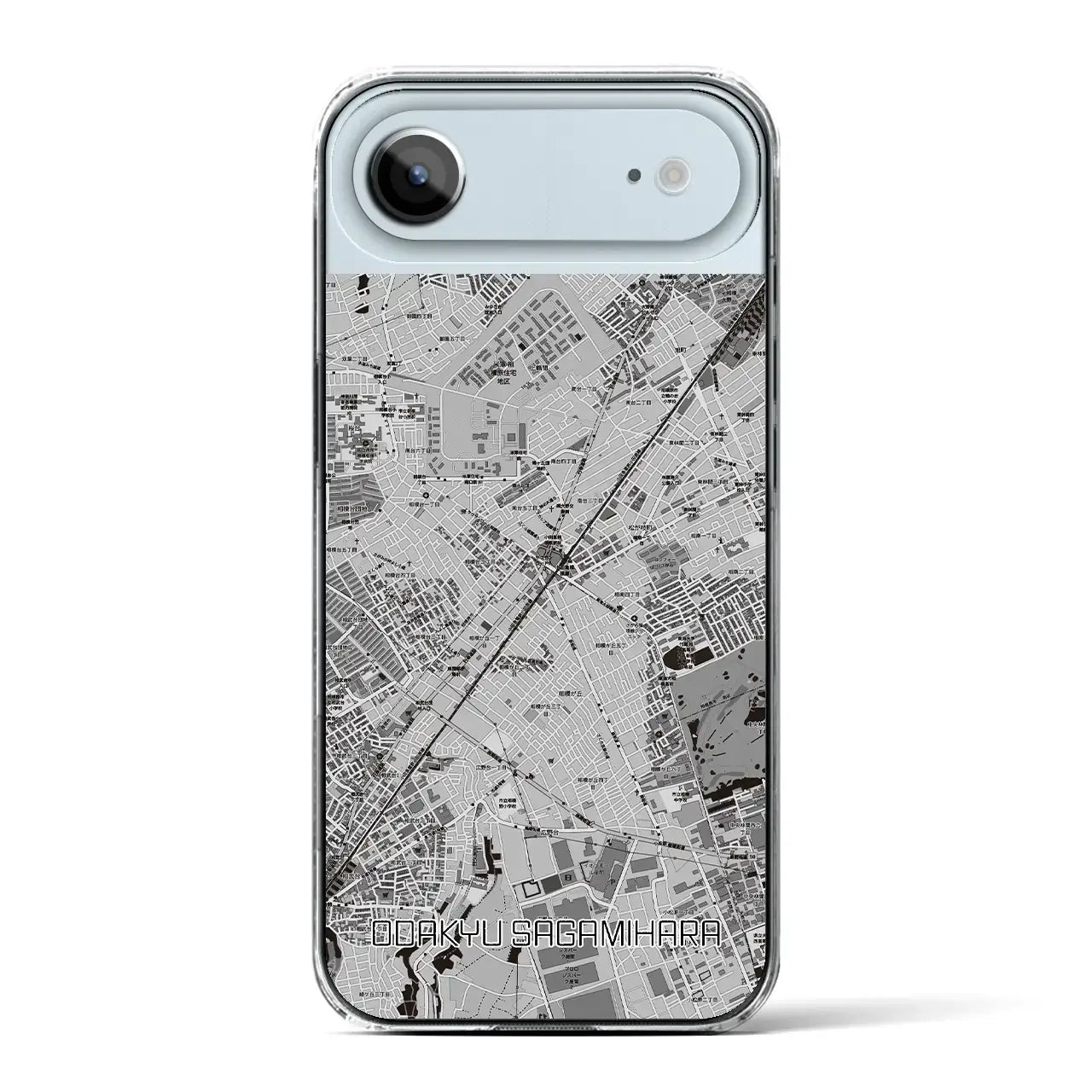 【小田急相模原(神奈川県)】地図柄iPhoneケース(クリアタイプ)