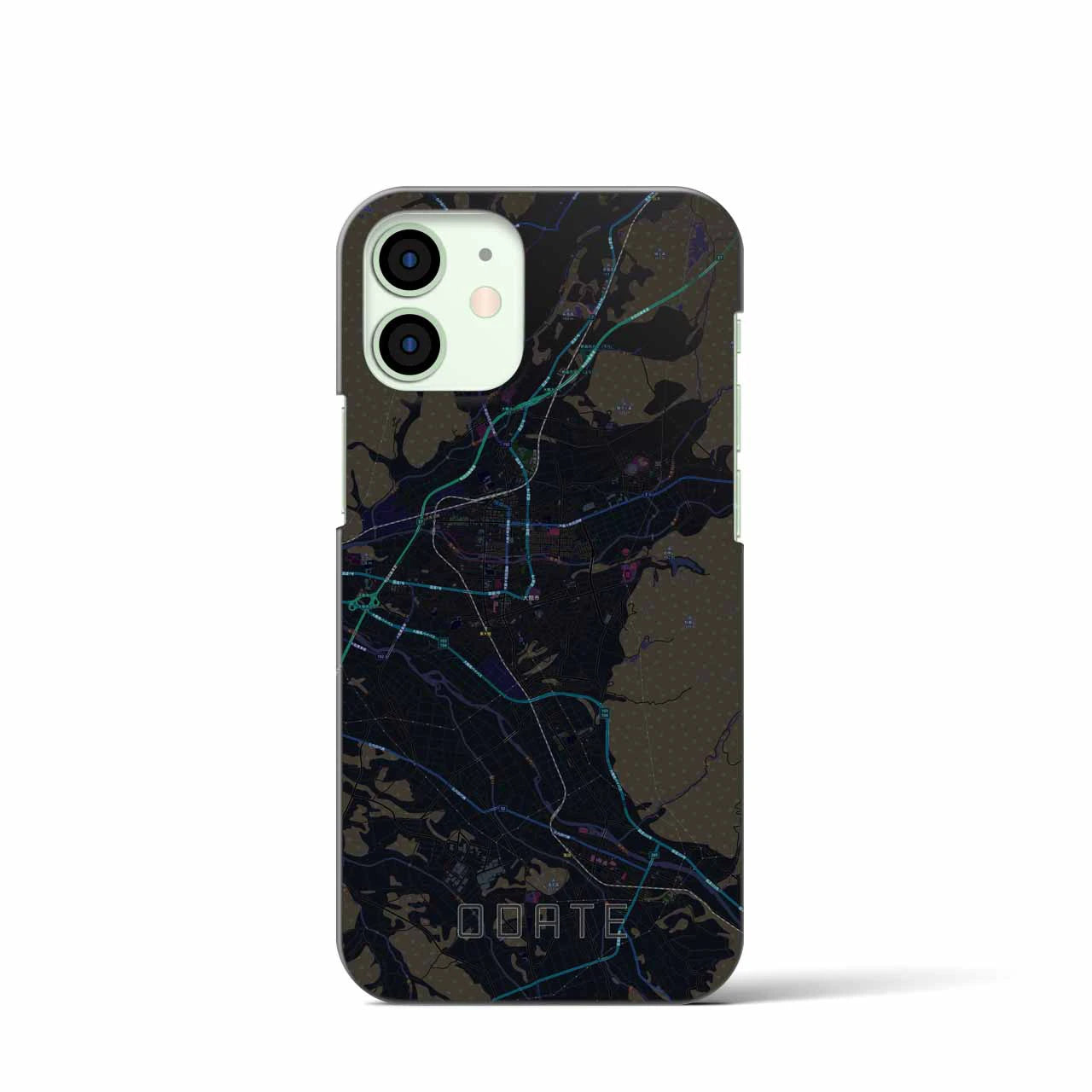 【大館(秋田県)】地図柄iPhoneケース(バックカバータイプ)