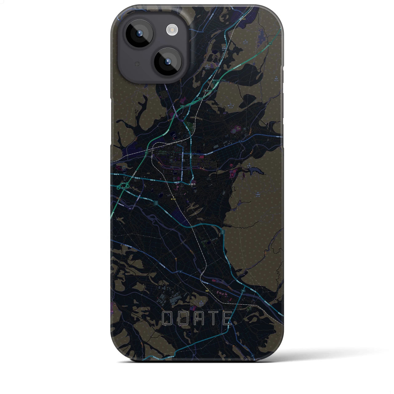 【大館(秋田県)】地図柄iPhoneケース(バックカバータイプ)