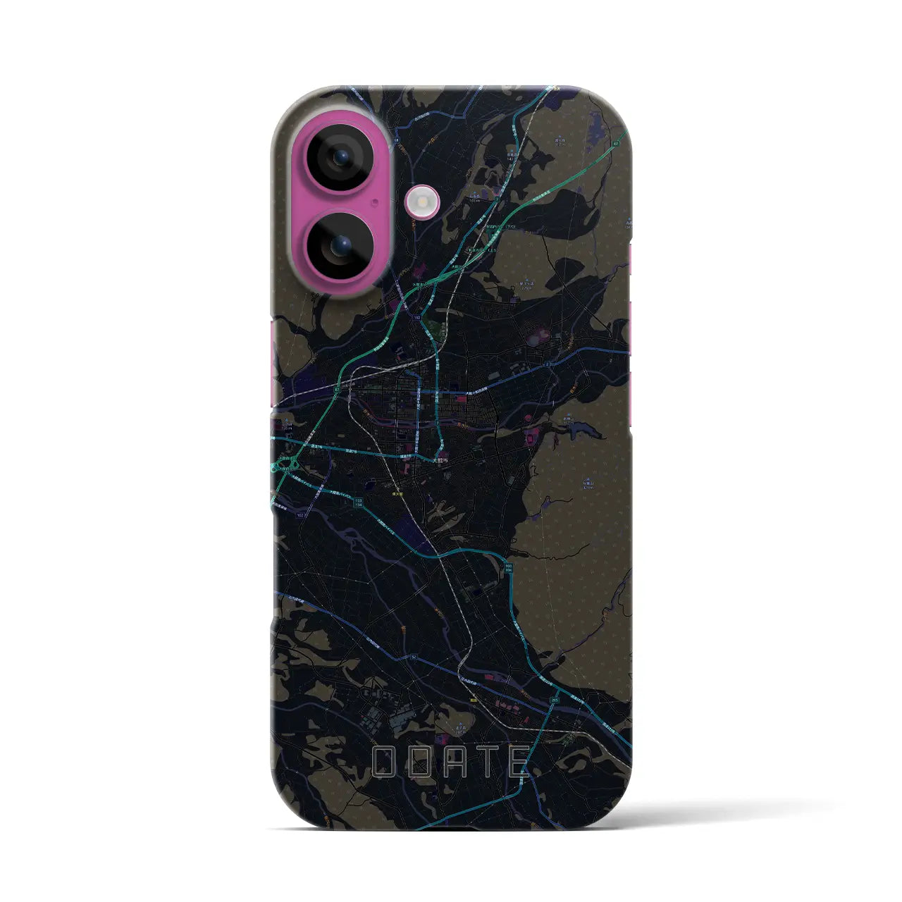 【大館(秋田県)】地図柄iPhoneケース(バックカバータイプ)