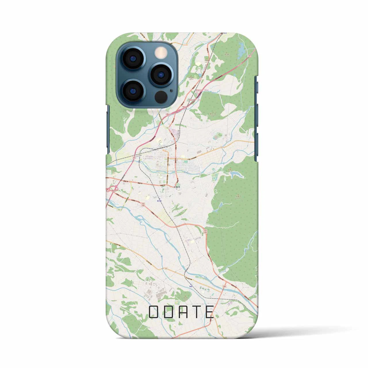 【大館(秋田県)】地図柄iPhoneケース(バックカバータイプ)