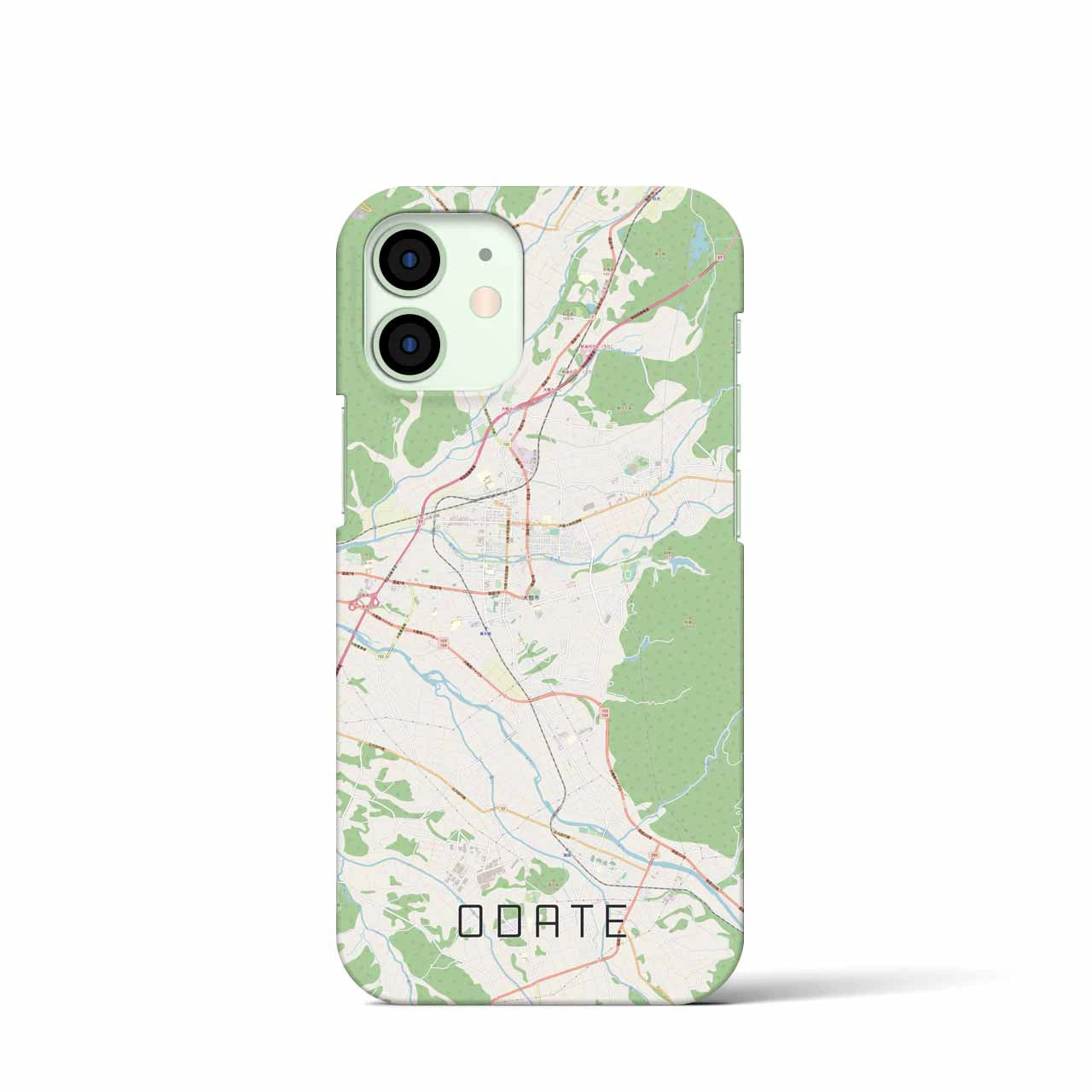 【大館(秋田県)】地図柄iPhoneケース(バックカバータイプ)