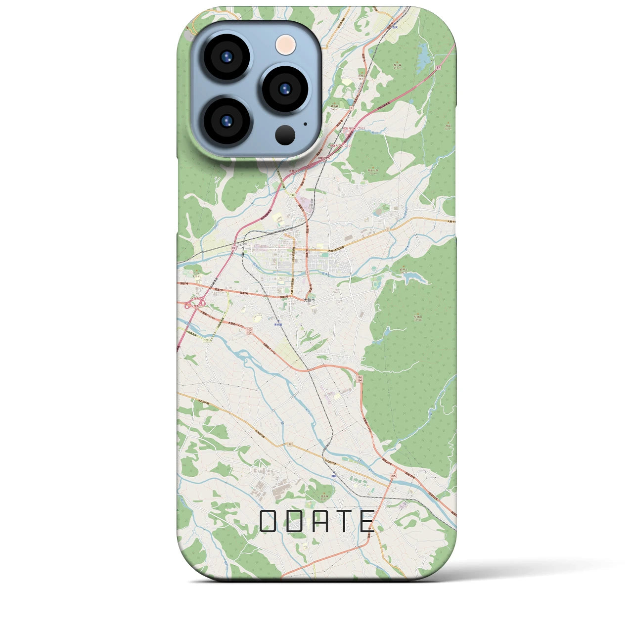 【大館(秋田県)】地図柄iPhoneケース(バックカバータイプ)