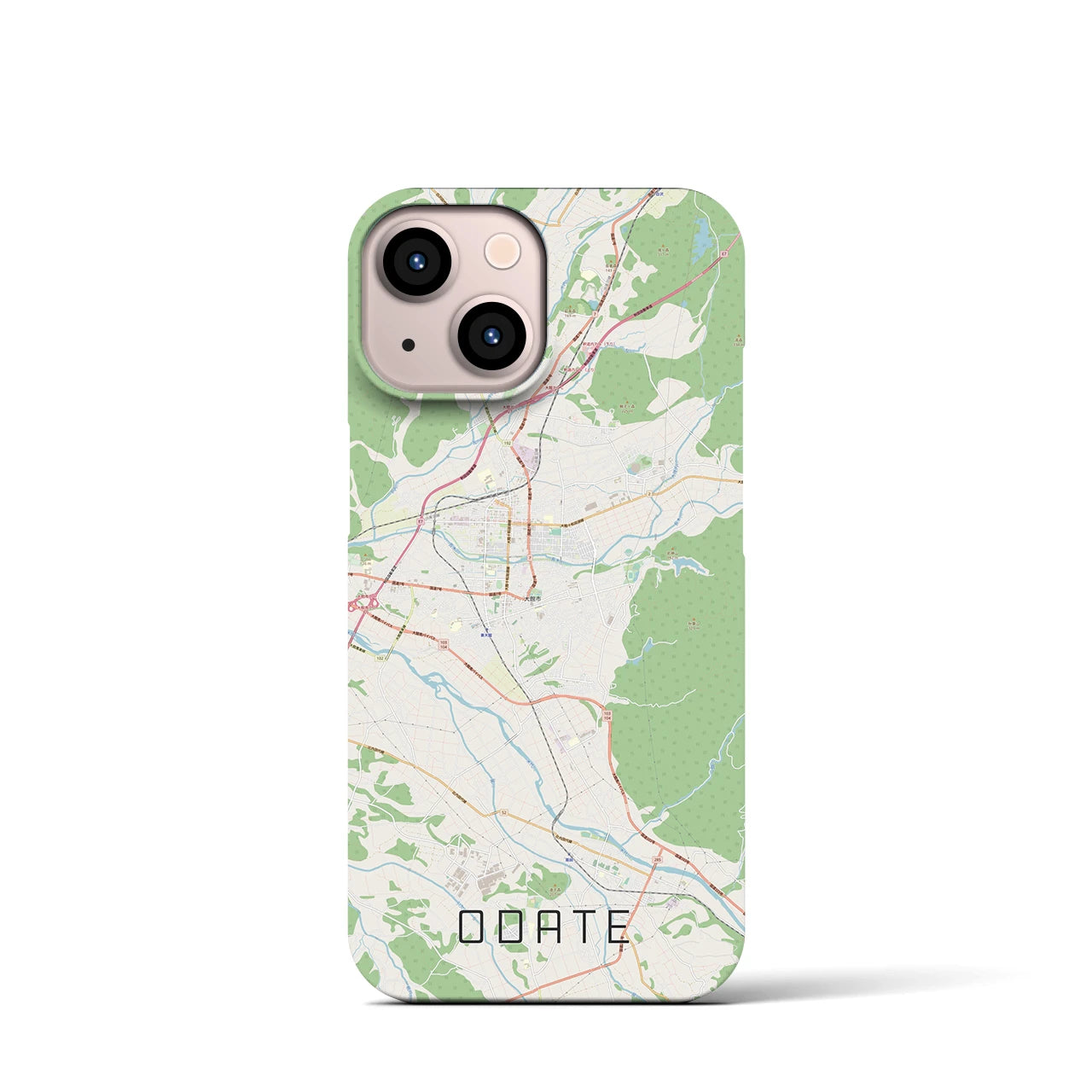 【大館(秋田県)】地図柄iPhoneケース(バックカバータイプ)