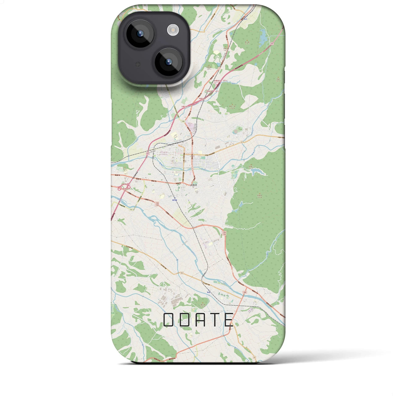 【大館(秋田県)】地図柄iPhoneケース(バックカバータイプ)