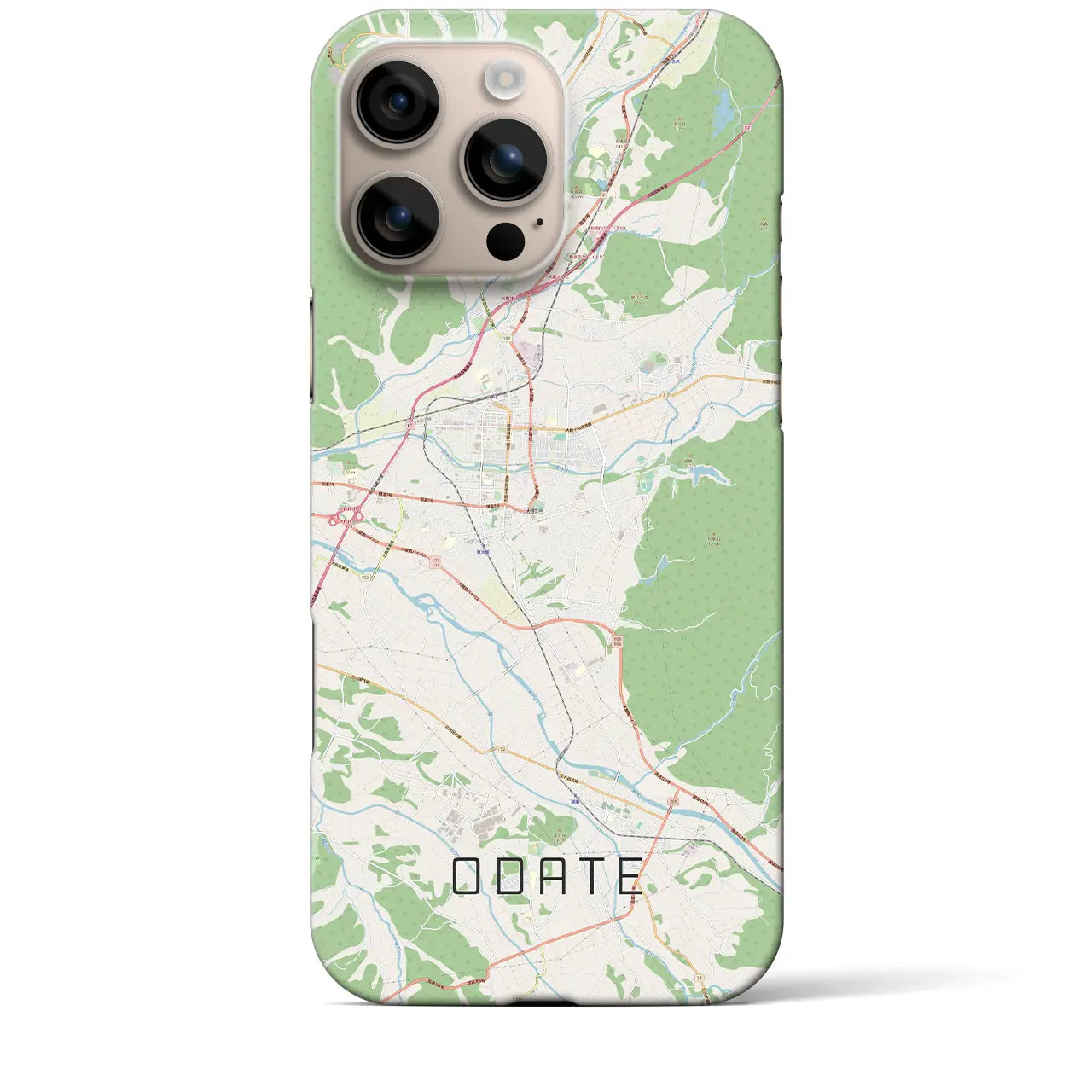 【大館(秋田県)】地図柄iPhoneケース(バックカバータイプ)