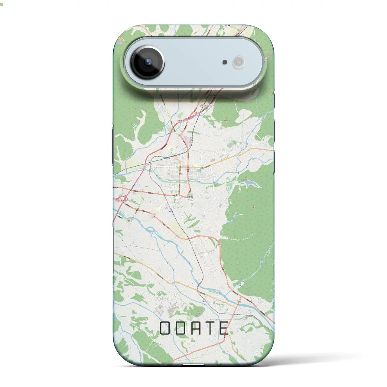 【大館(秋田県)】地図柄iPhoneケース(バックカバータイプ)