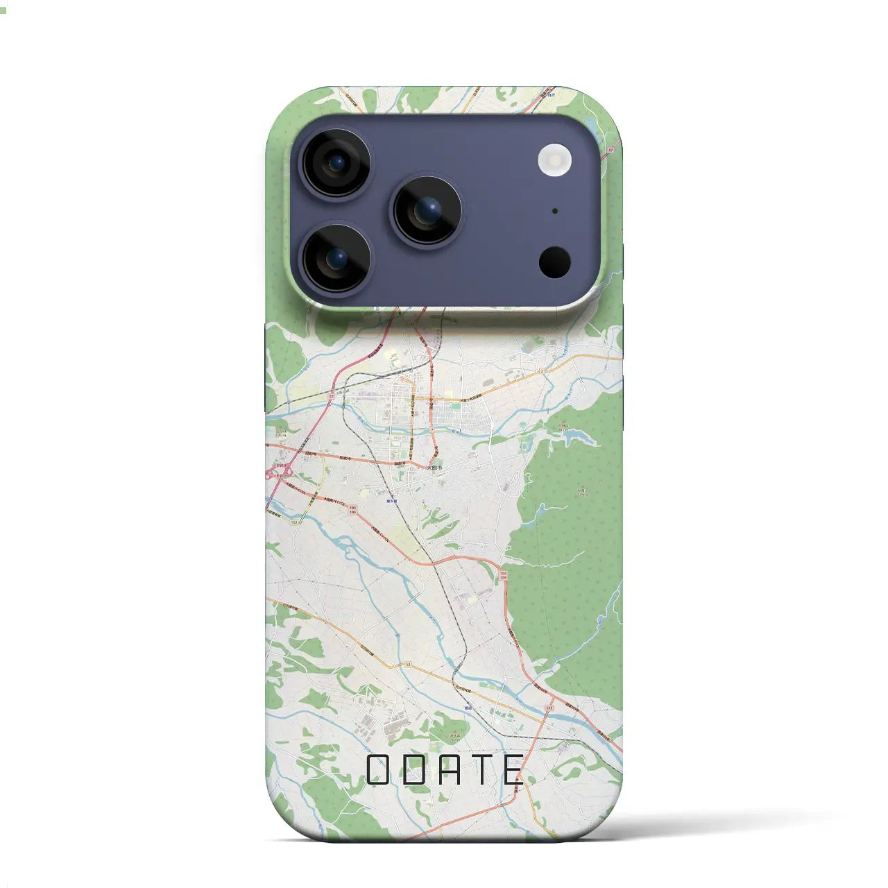 【大館(秋田県)】地図柄iPhoneケース(バックカバータイプ)