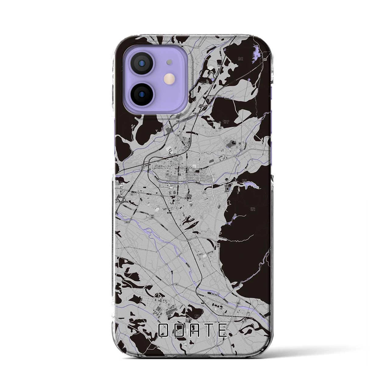 【大館(秋田県)】地図柄iPhoneケース(クリアタイプ)