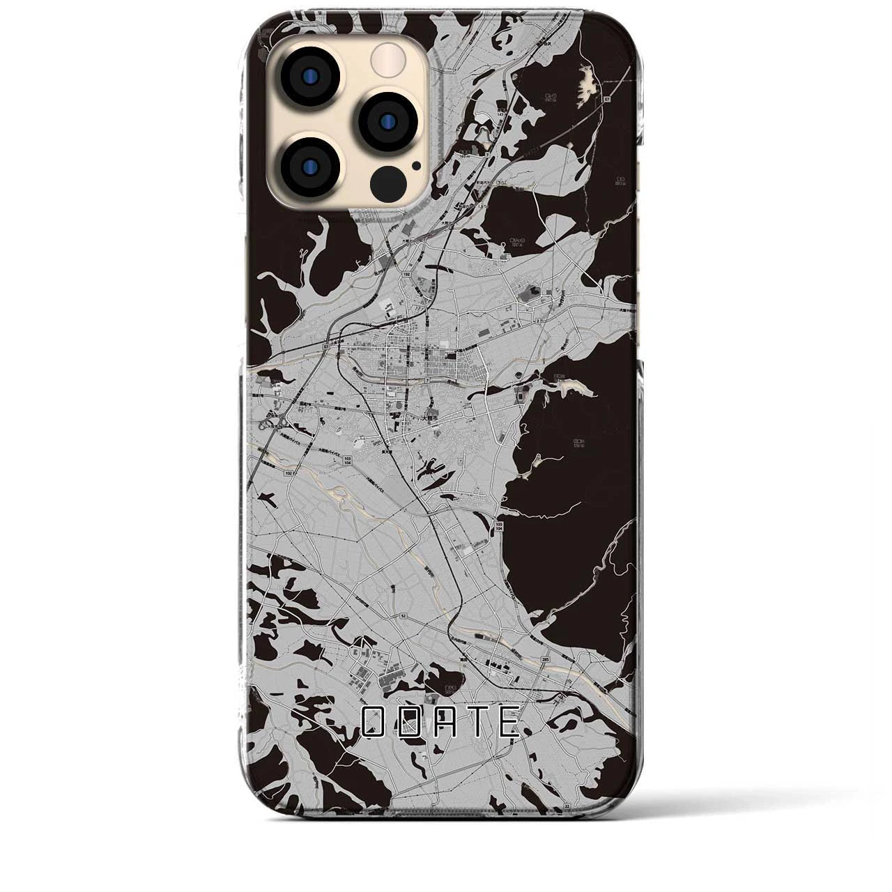 【大館(秋田県)】地図柄iPhoneケース(クリアタイプ)