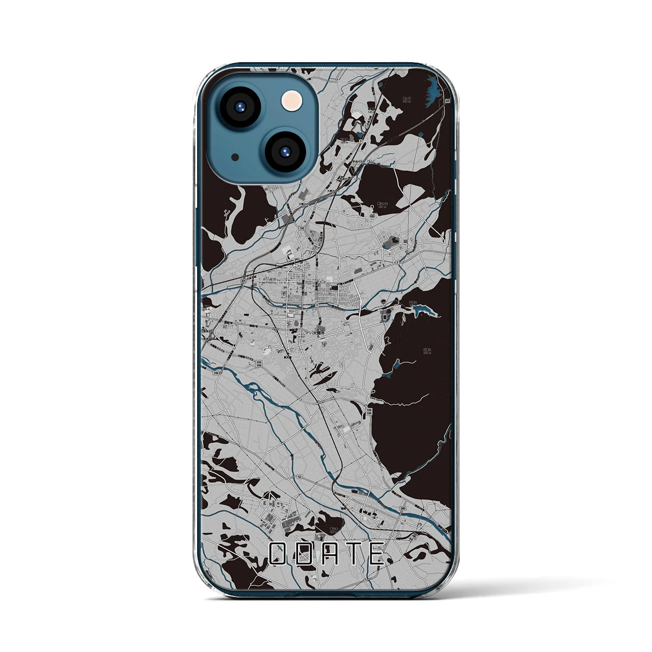 【大館(秋田県)】地図柄iPhoneケース(クリアタイプ)