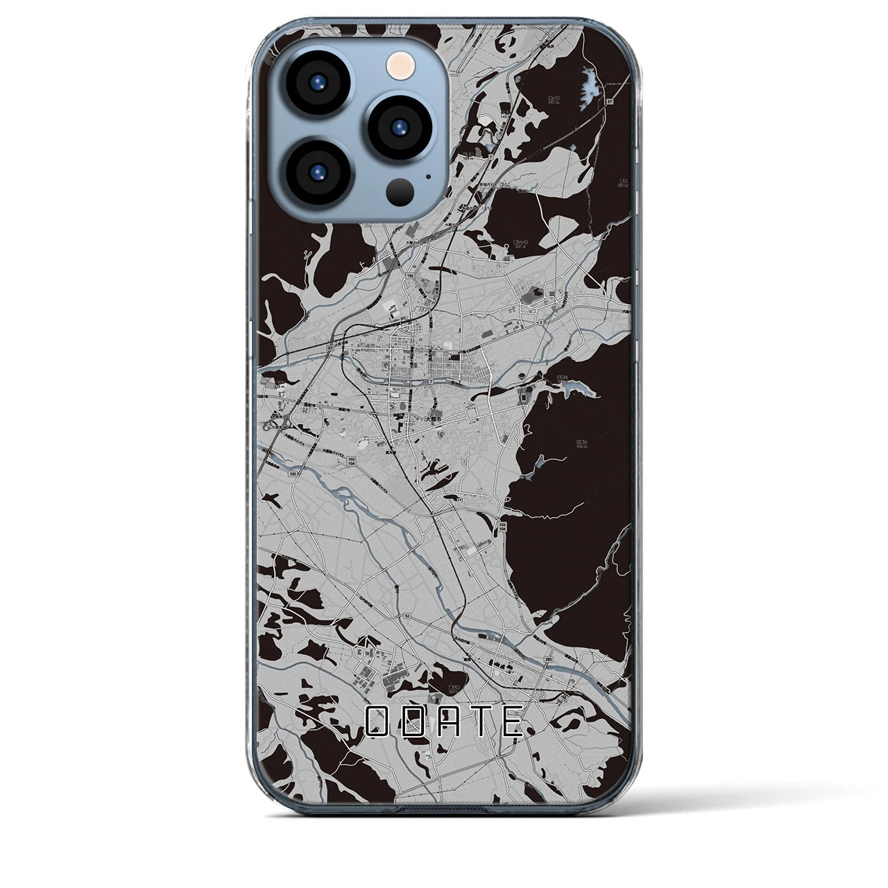 【大館(秋田県)】地図柄iPhoneケース(クリアタイプ)