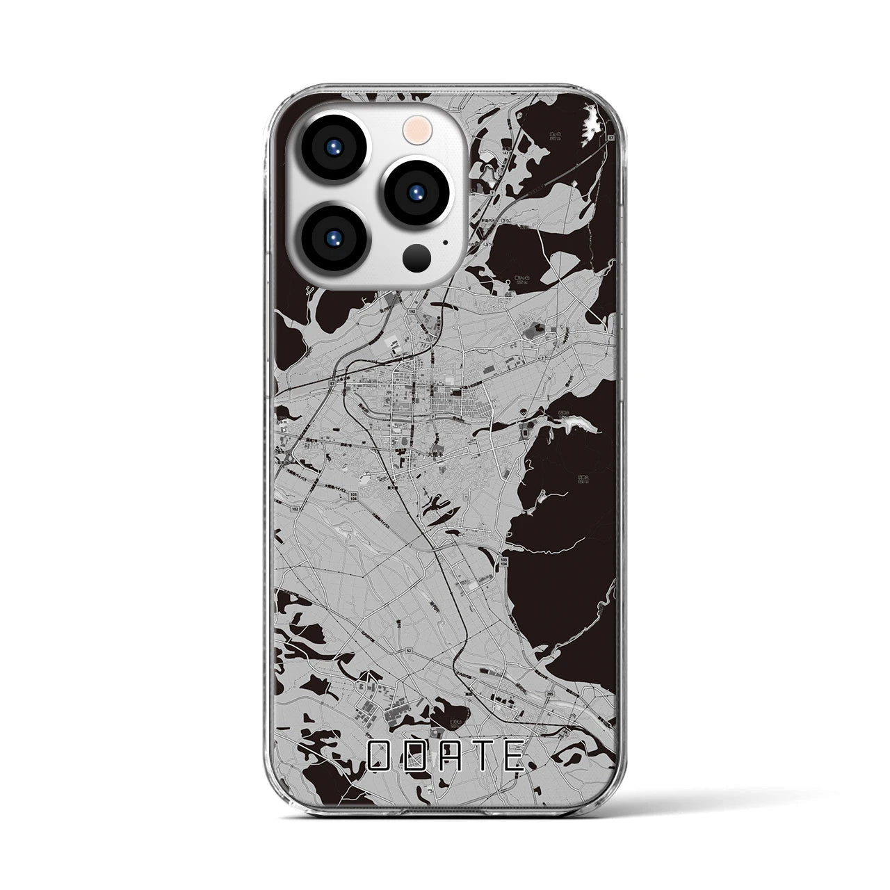 【大館(秋田県)】地図柄iPhoneケース(クリアタイプ)