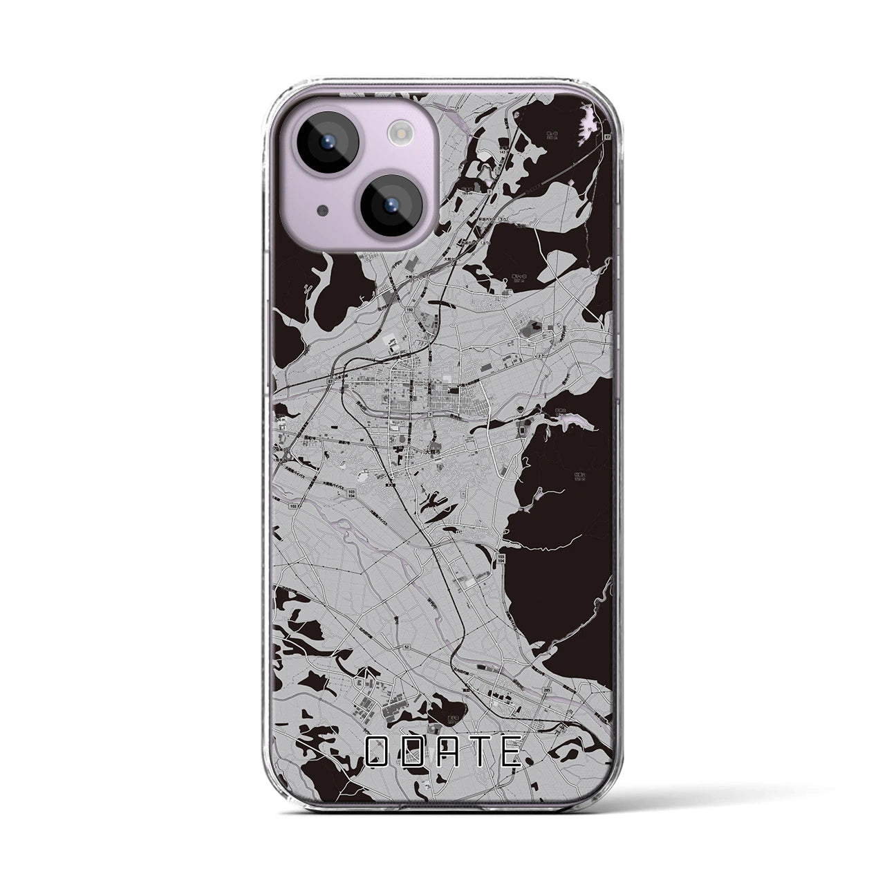 【大館(秋田県)】地図柄iPhoneケース(クリアタイプ)