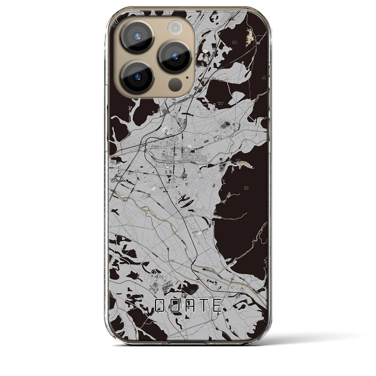 【大館(秋田県)】地図柄iPhoneケース(クリアタイプ)