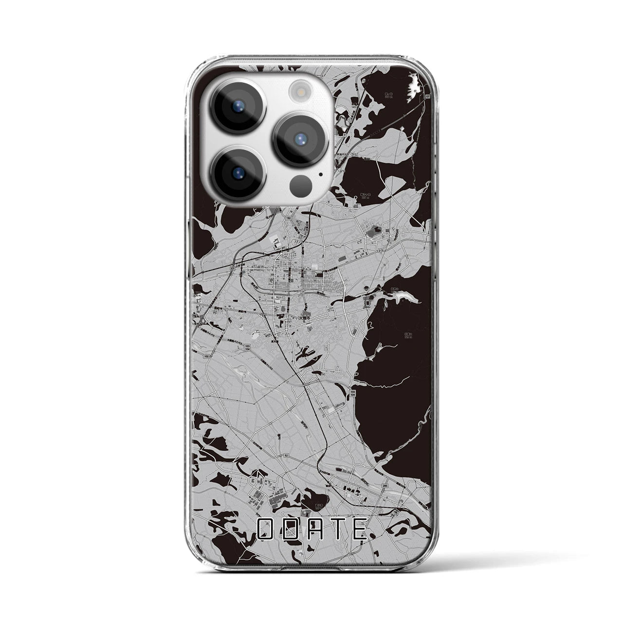 【大館(秋田県)】地図柄iPhoneケース(クリアタイプ)