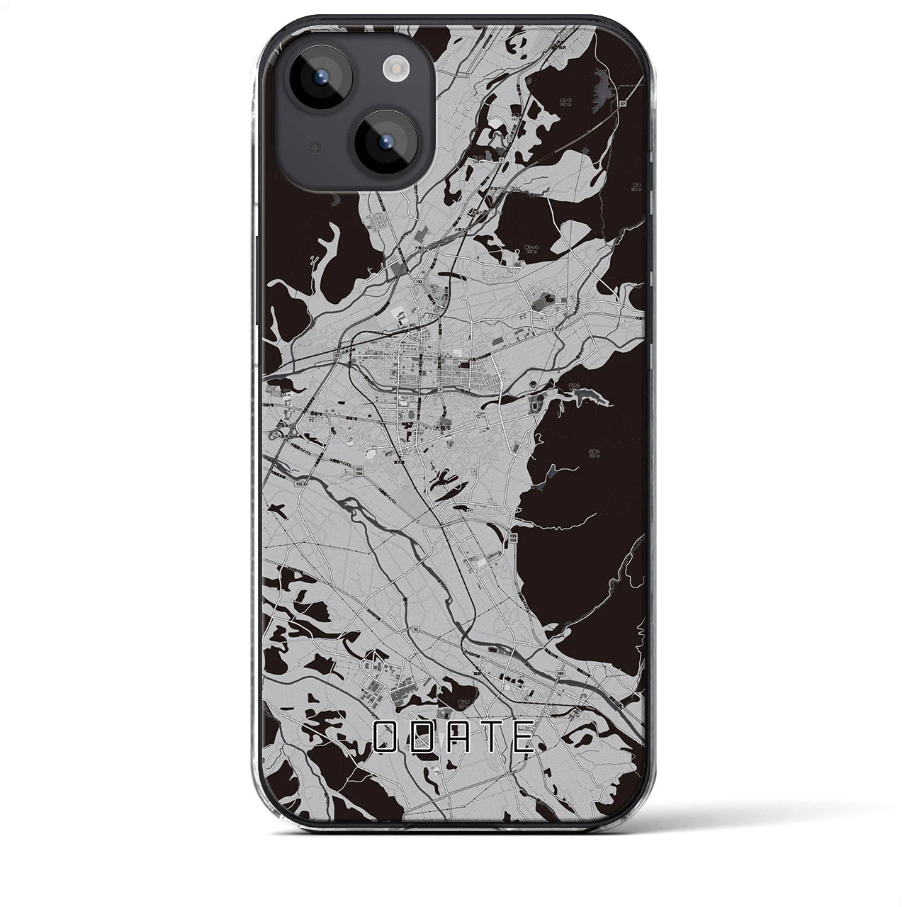 【大館(秋田県)】地図柄iPhoneケース(クリアタイプ)