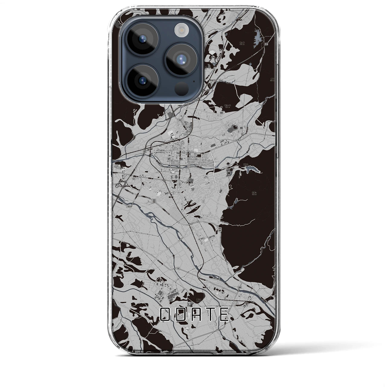 【大館(秋田県)】地図柄iPhoneケース(クリアタイプ)