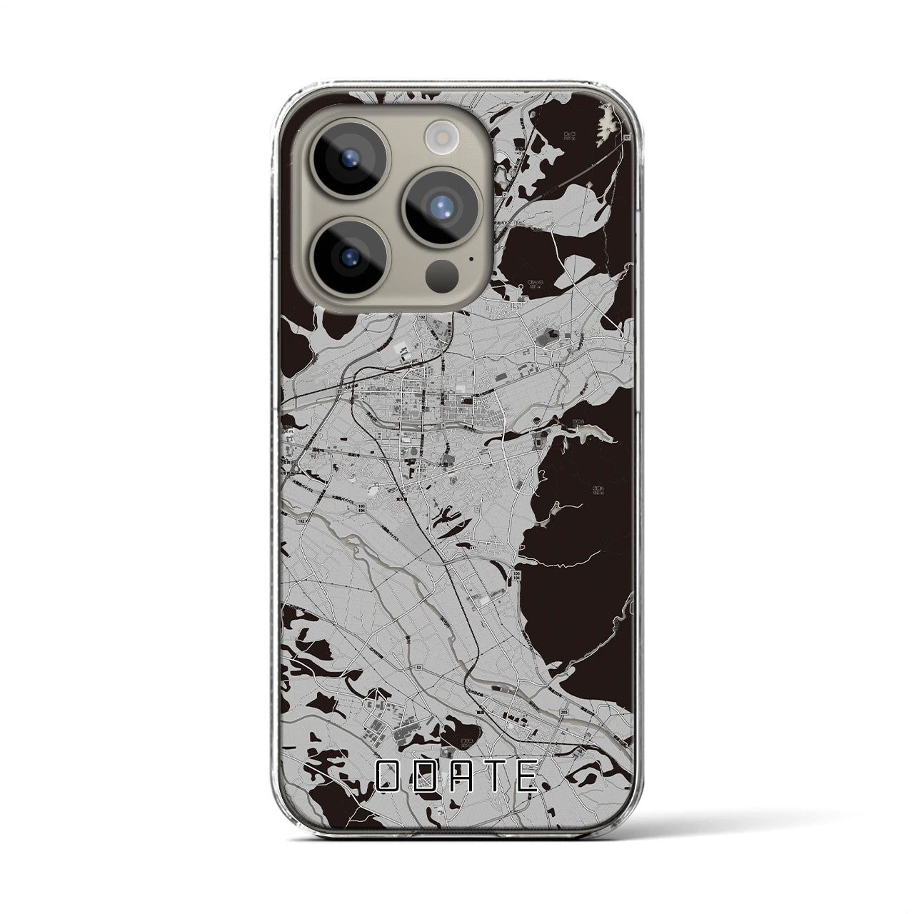 【大館(秋田県)】地図柄iPhoneケース(クリアタイプ)