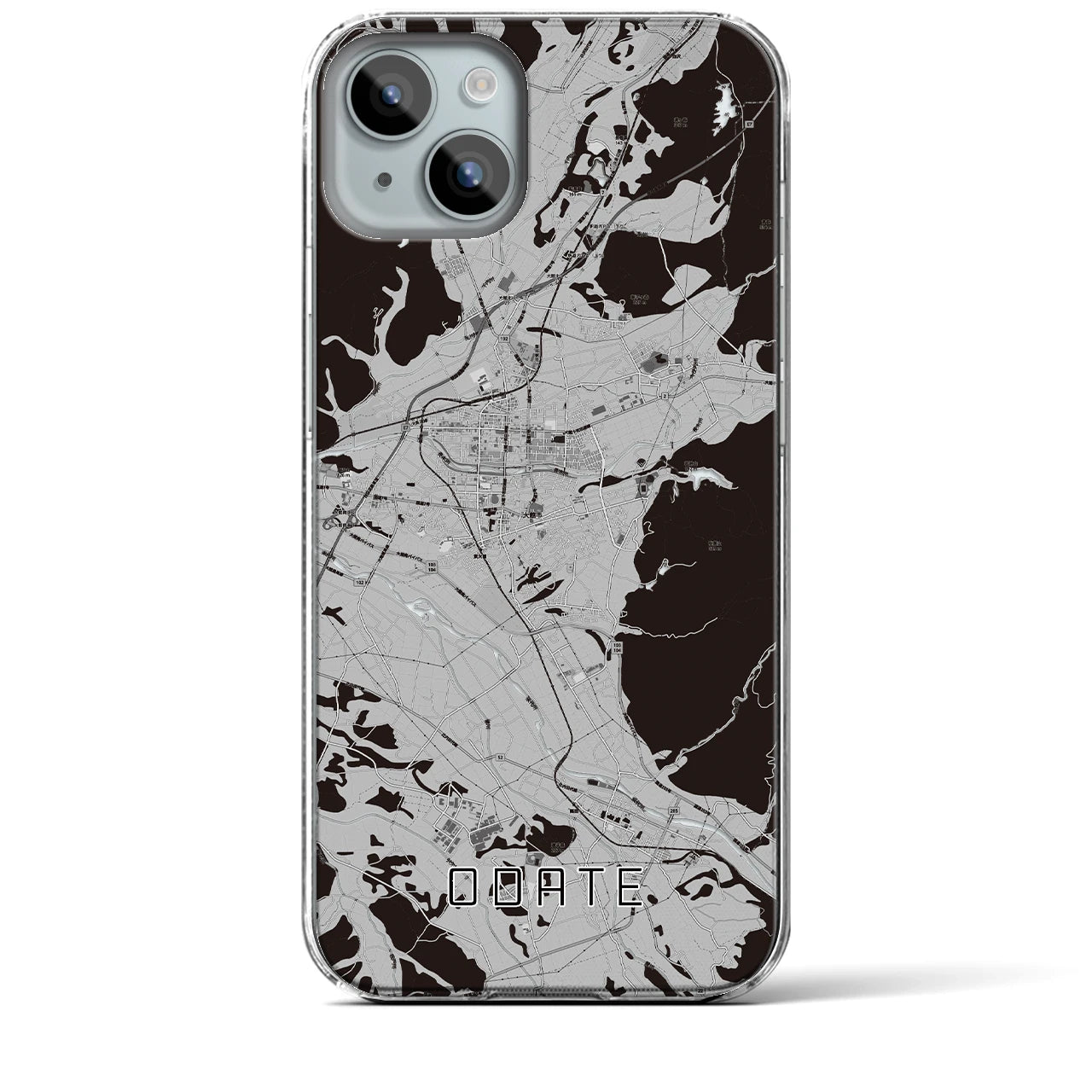 【大館(秋田県)】地図柄iPhoneケース(クリアタイプ)