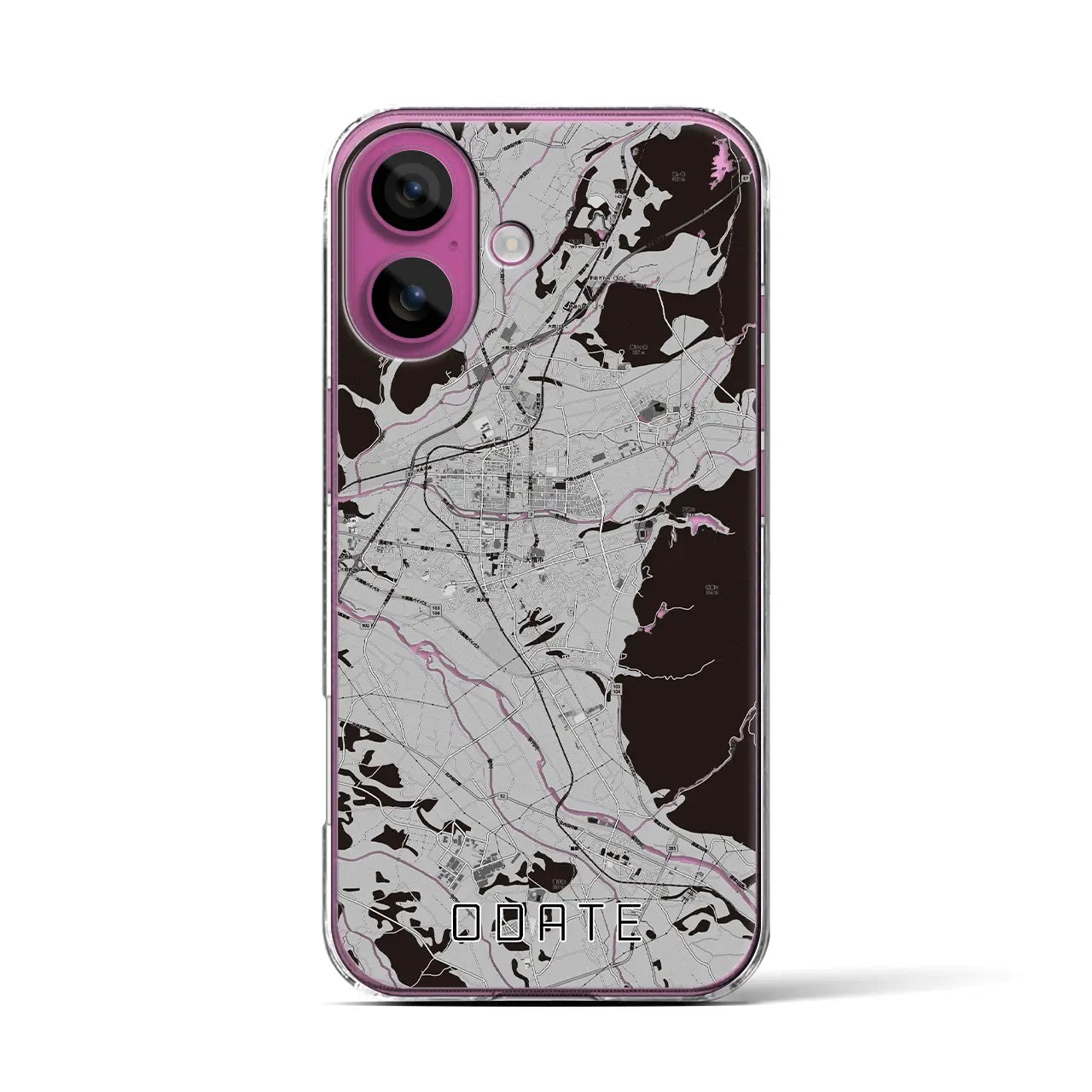 【大館(秋田県)】地図柄iPhoneケース(クリアタイプ)