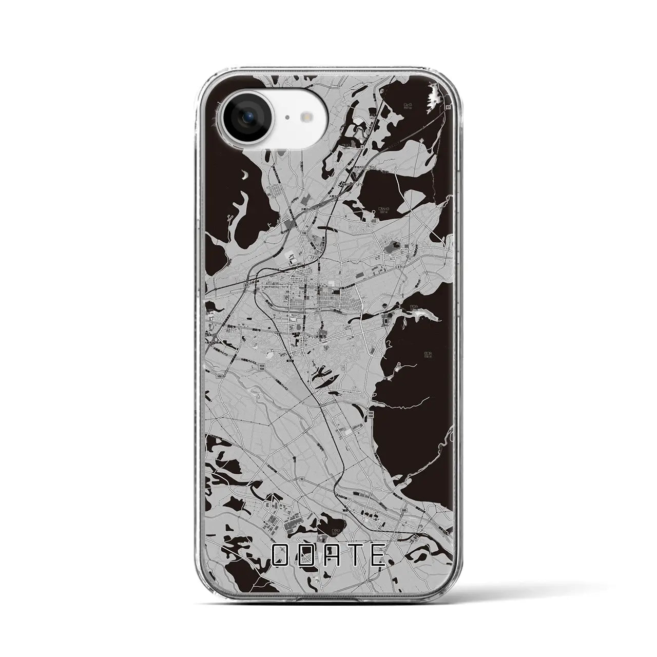 【大館(秋田県)】地図柄iPhoneケース(クリアタイプ)