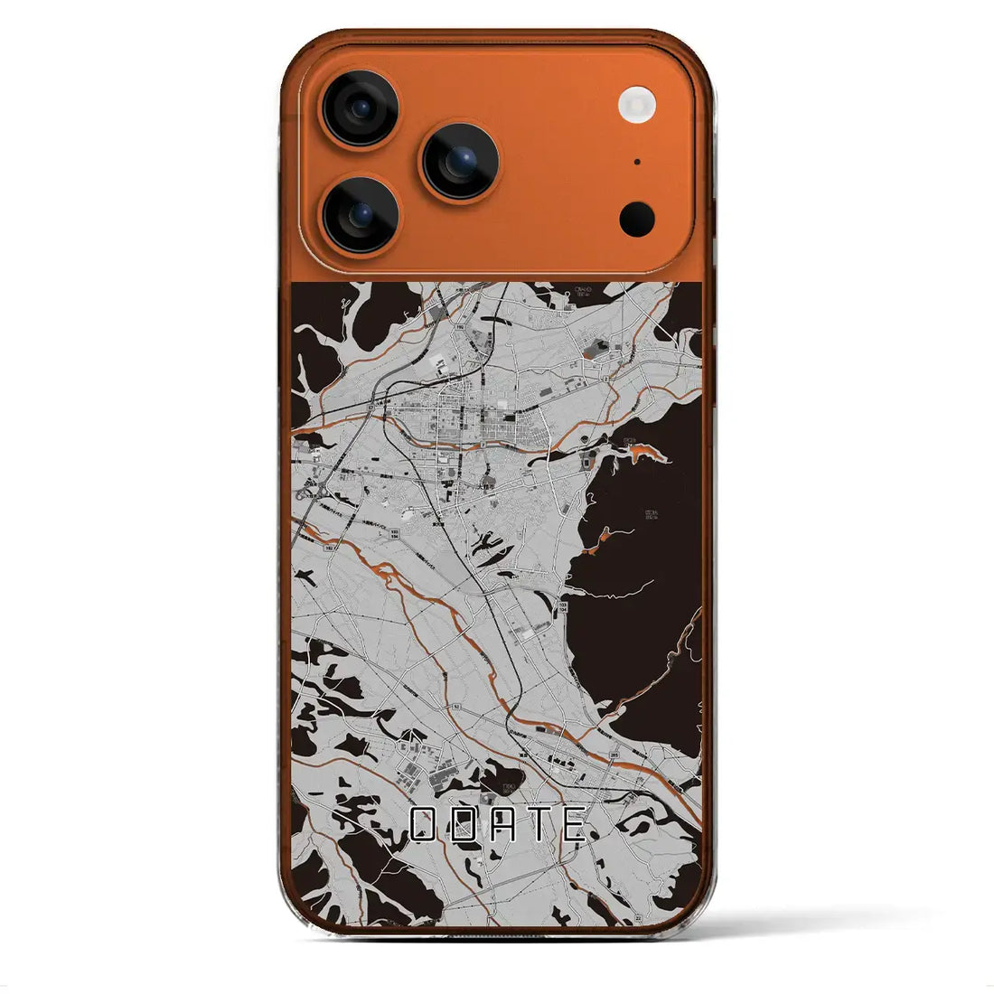 【大館(秋田県)】地図柄iPhoneケース(クリアタイプ)