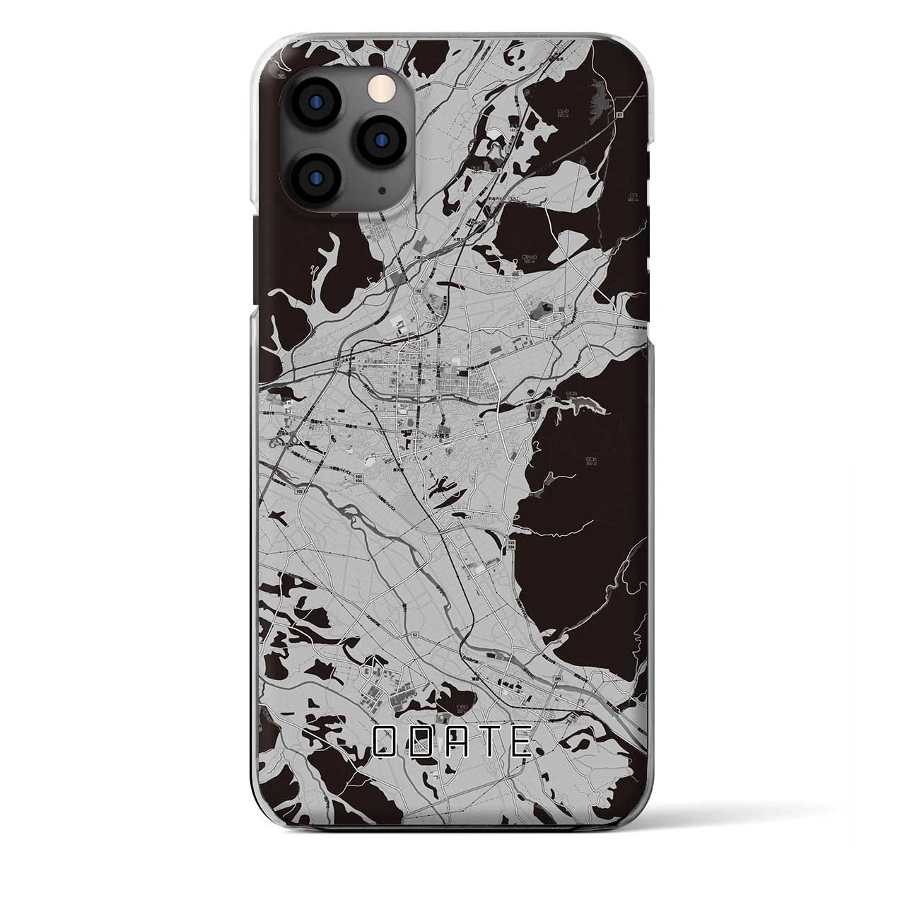 【大館(秋田県)】地図柄iPhoneケース(クリアタイプ)