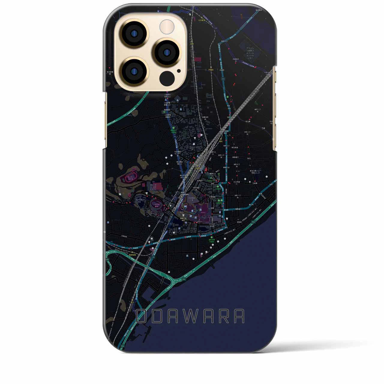 【小田原(神奈川県)】地図柄iPhoneケース(バックカバータイプ)
