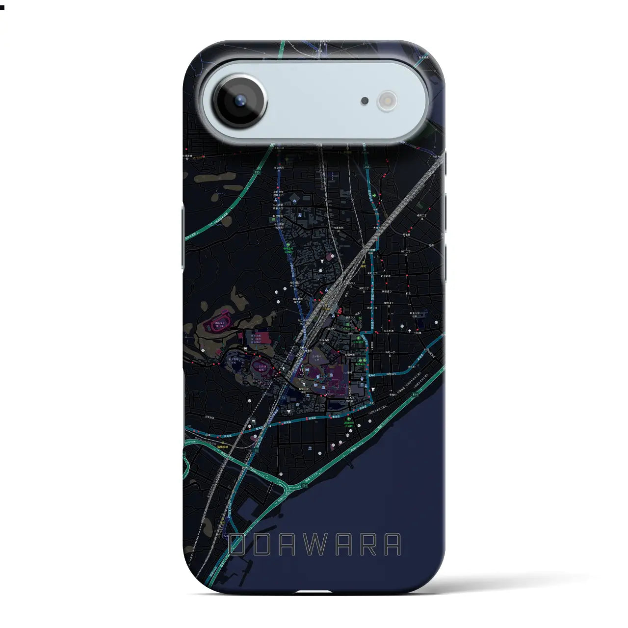 【小田原(神奈川県)】地図柄iPhoneケース(バックカバータイプ)