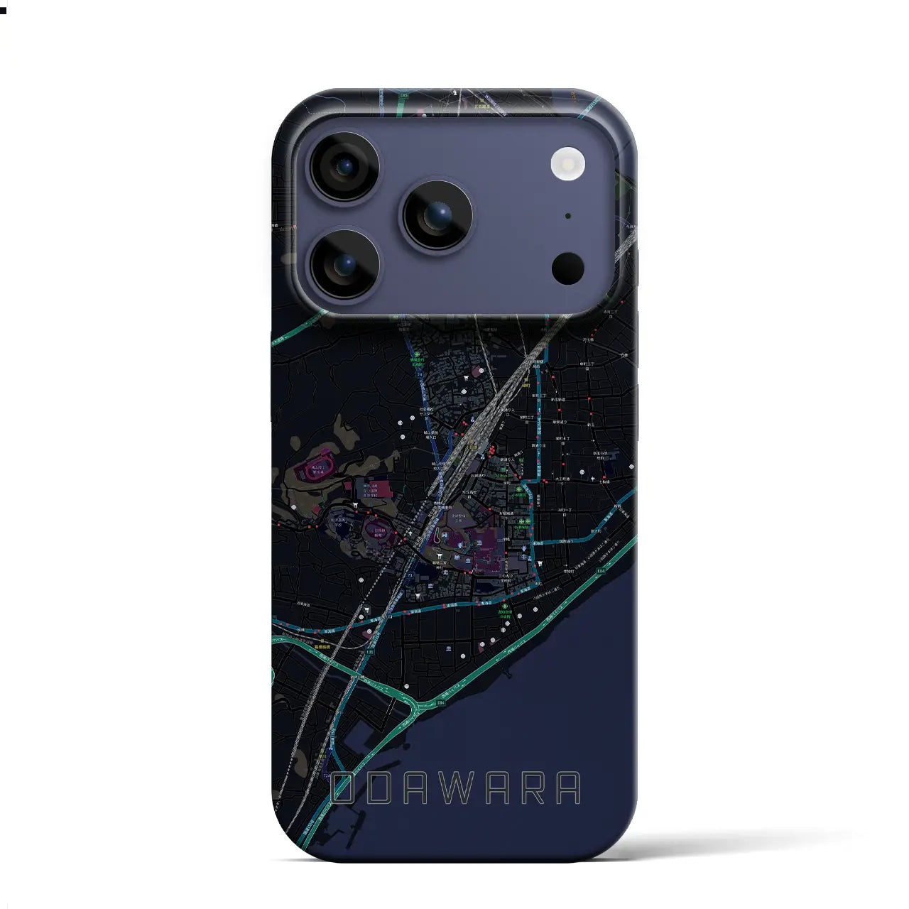 【小田原(神奈川県)】地図柄iPhoneケース(バックカバータイプ)