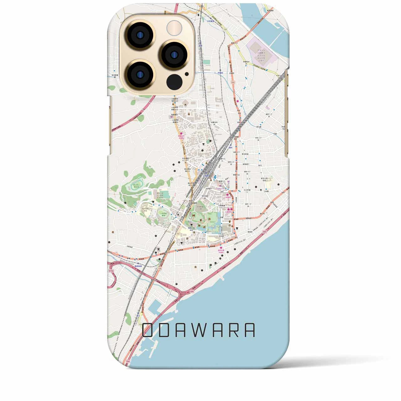 【小田原(神奈川県)】地図柄iPhoneケース(バックカバータイプ)