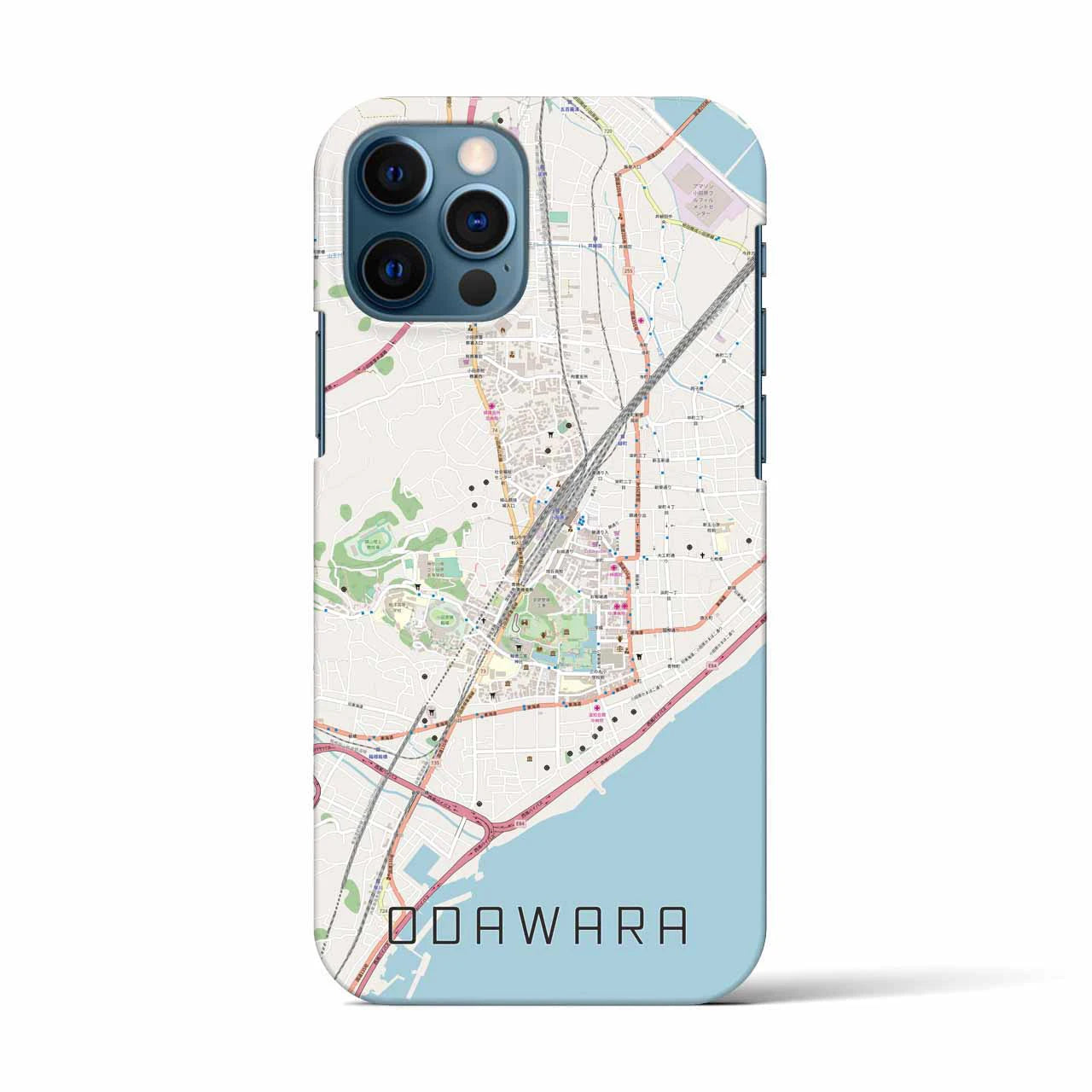 【小田原(神奈川県)】地図柄iPhoneケース(バックカバータイプ)
