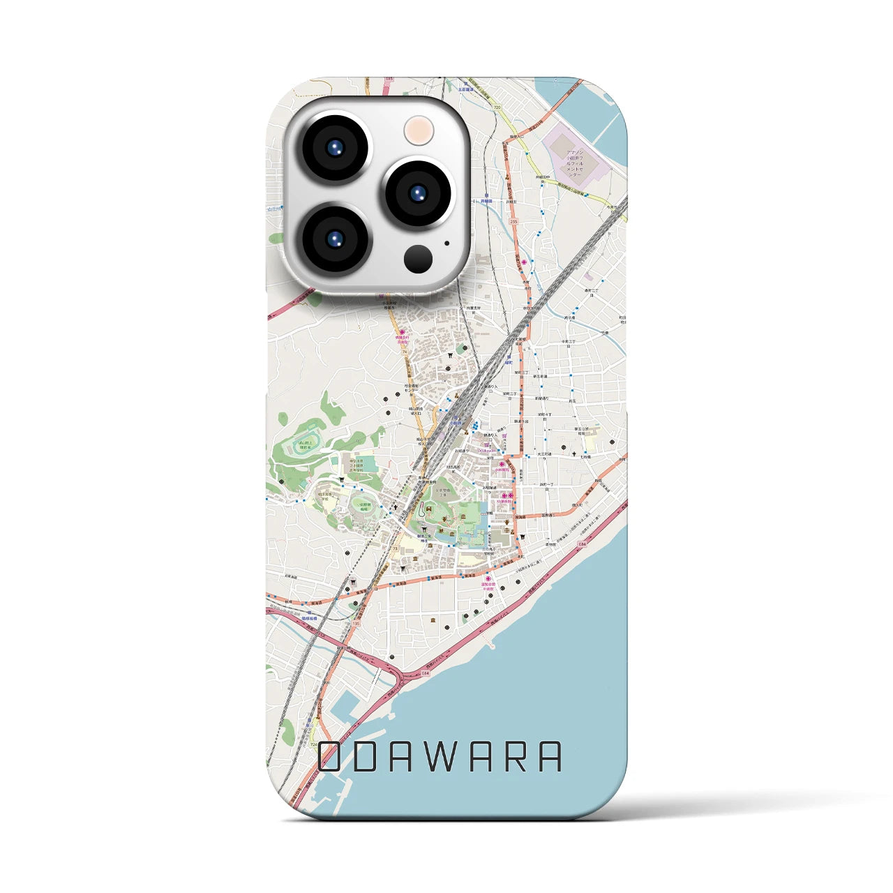 【小田原(神奈川県)】地図柄iPhoneケース(バックカバータイプ)