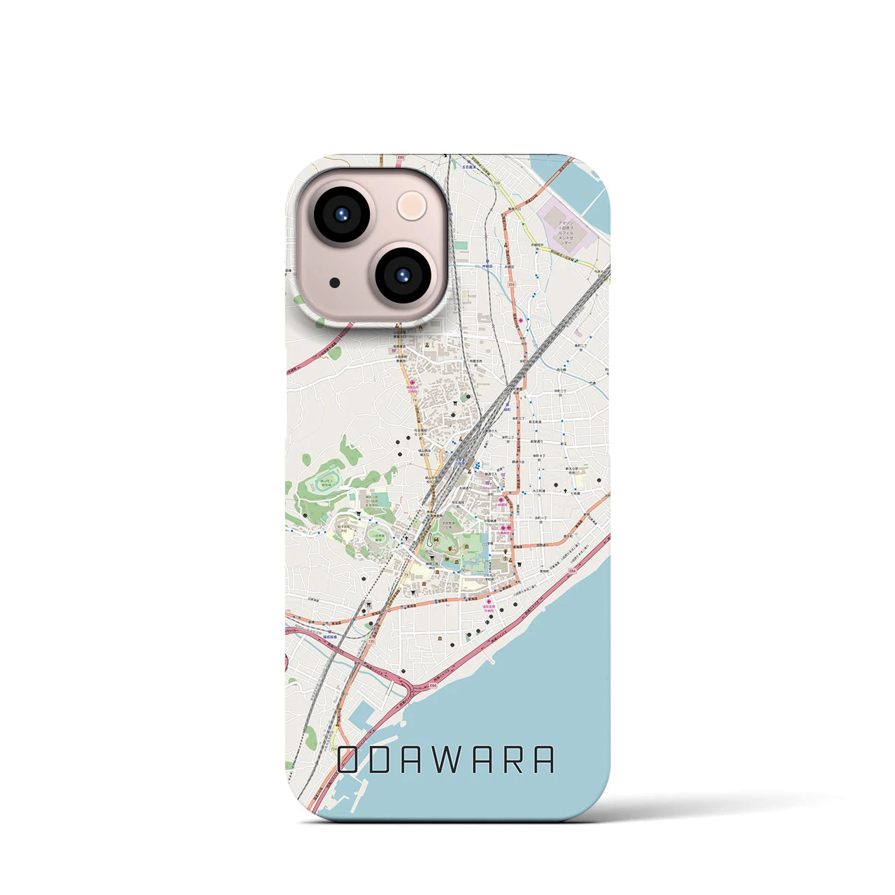 【小田原(神奈川県)】地図柄iPhoneケース(バックカバータイプ)