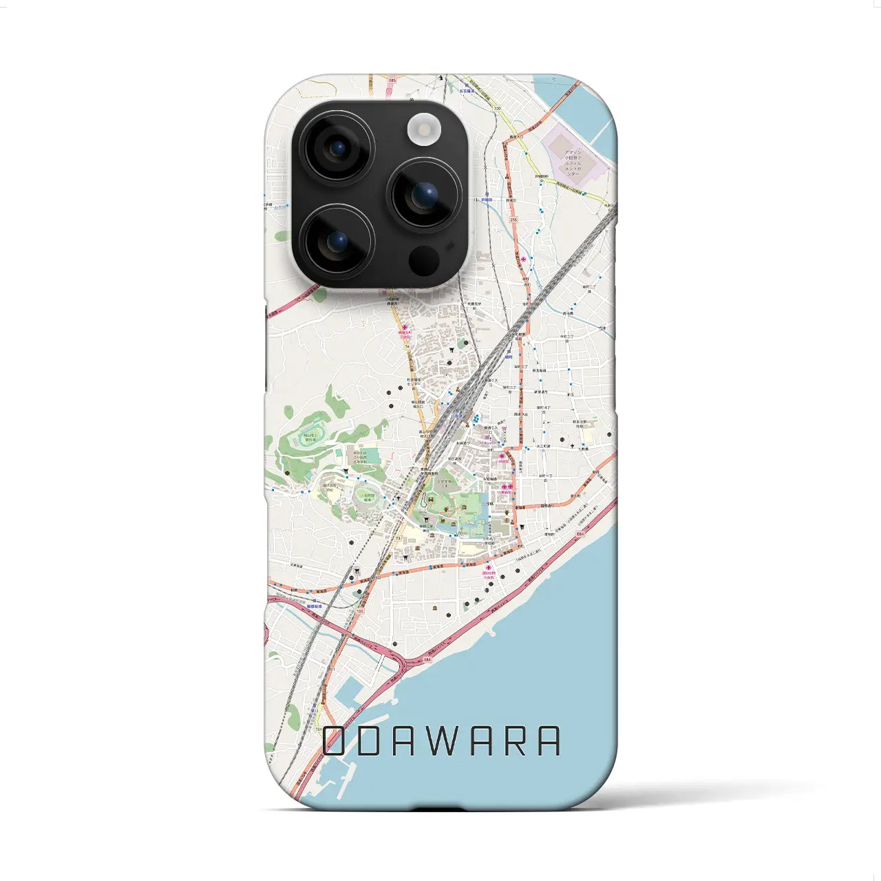 【小田原(神奈川県)】地図柄iPhoneケース(バックカバータイプ)