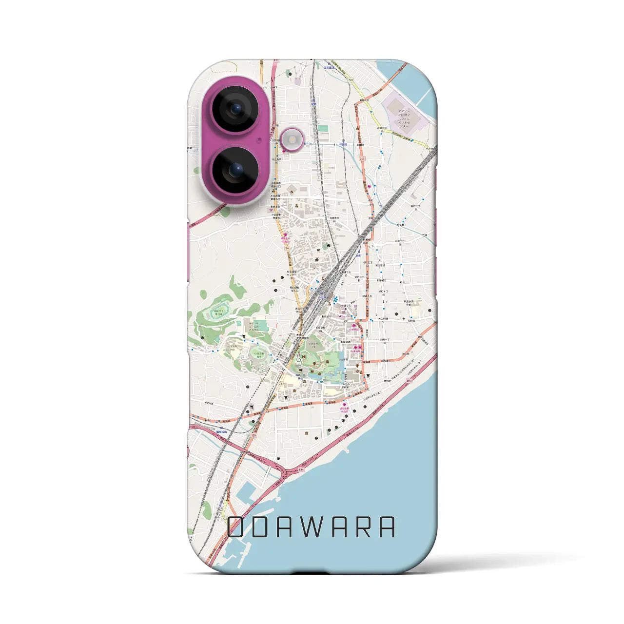 【小田原(神奈川県)】地図柄iPhoneケース(バックカバータイプ)
