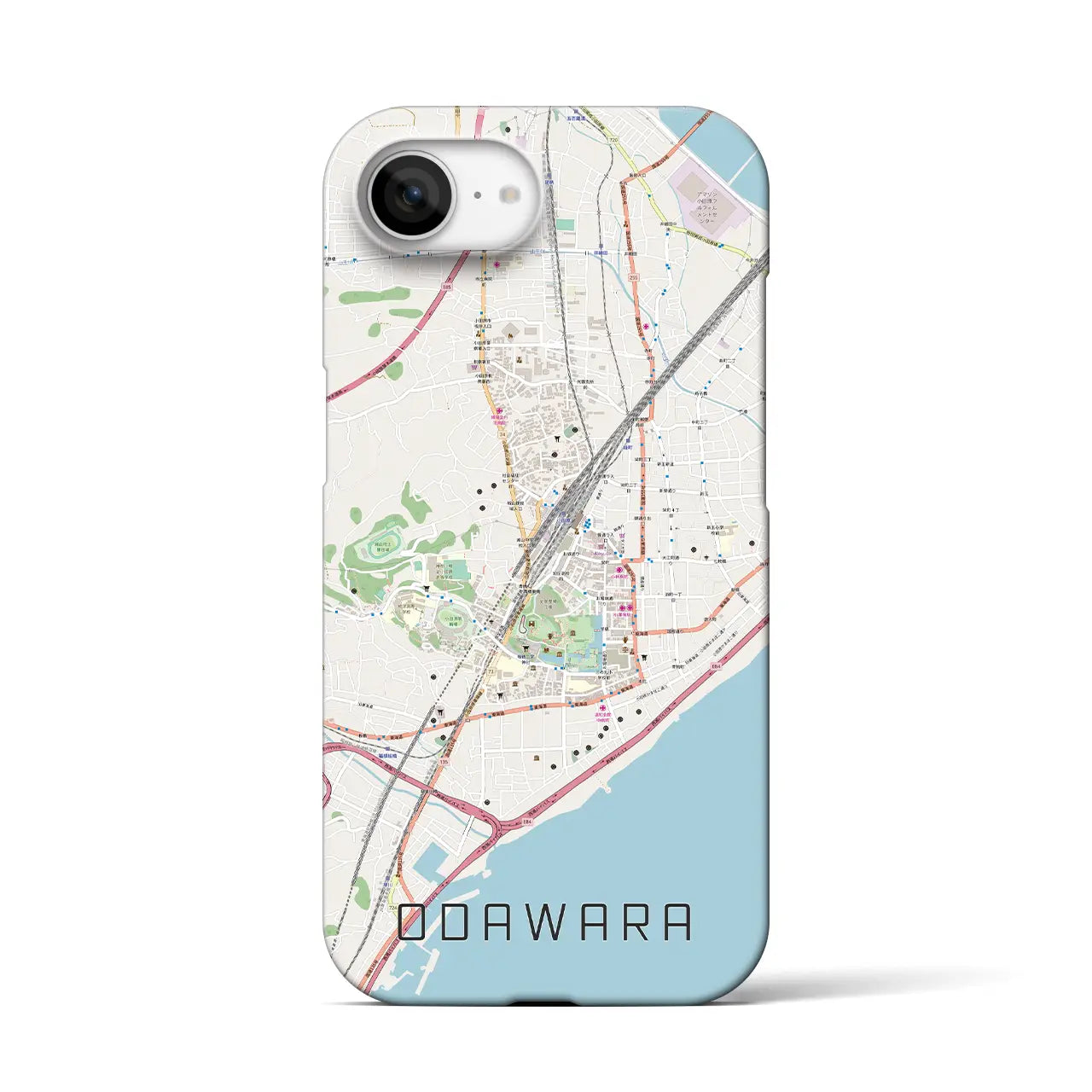 【小田原(神奈川県)】地図柄iPhoneケース(バックカバータイプ)