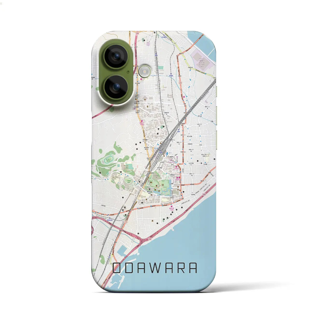 【小田原(神奈川県)】地図柄iPhoneケース(バックカバータイプ)