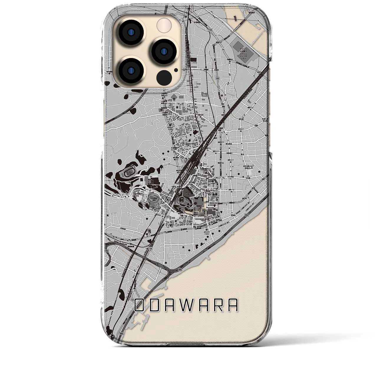 【小田原(神奈川県)】地図柄iPhoneケース(クリアタイプ)