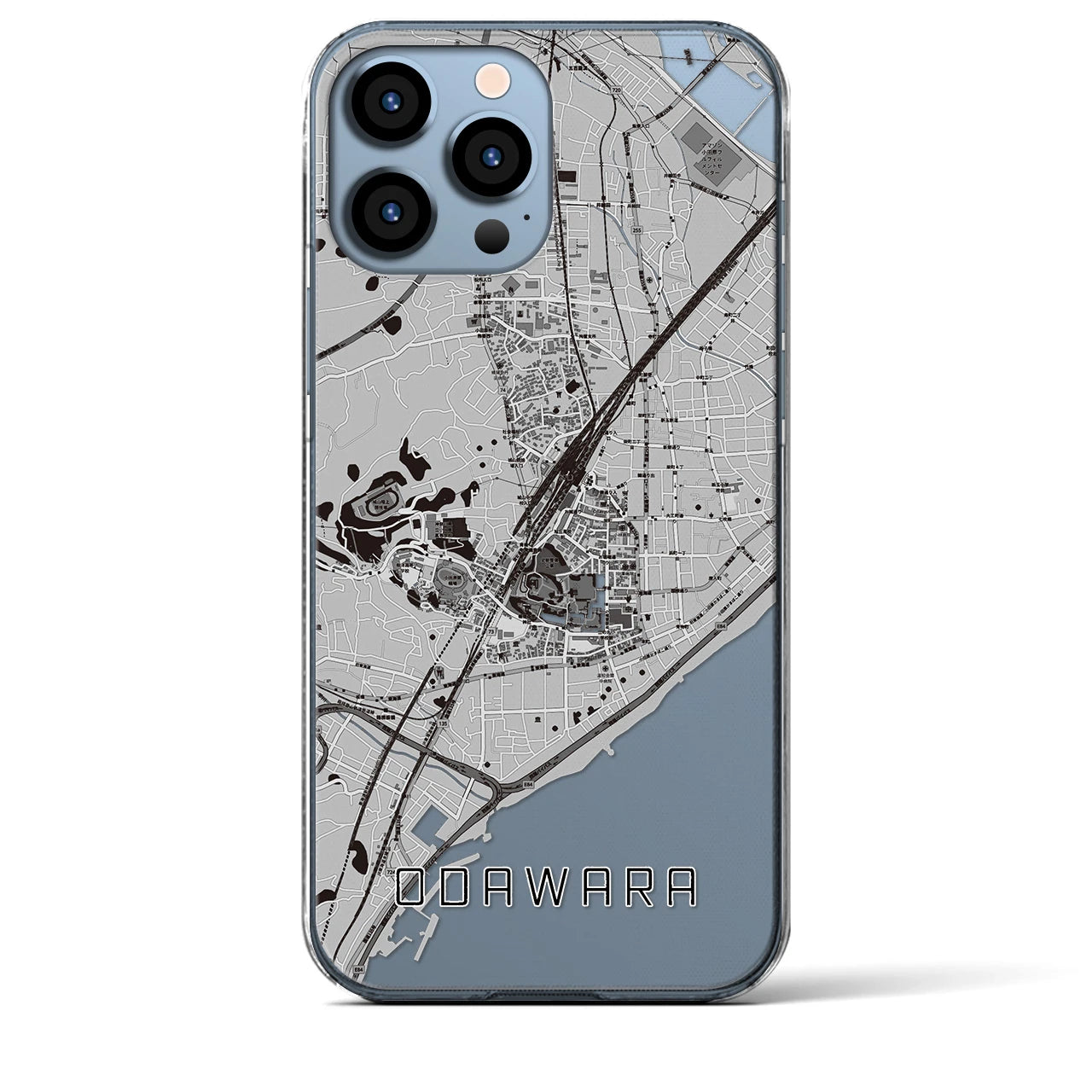 【小田原(神奈川県)】地図柄iPhoneケース(クリアタイプ)