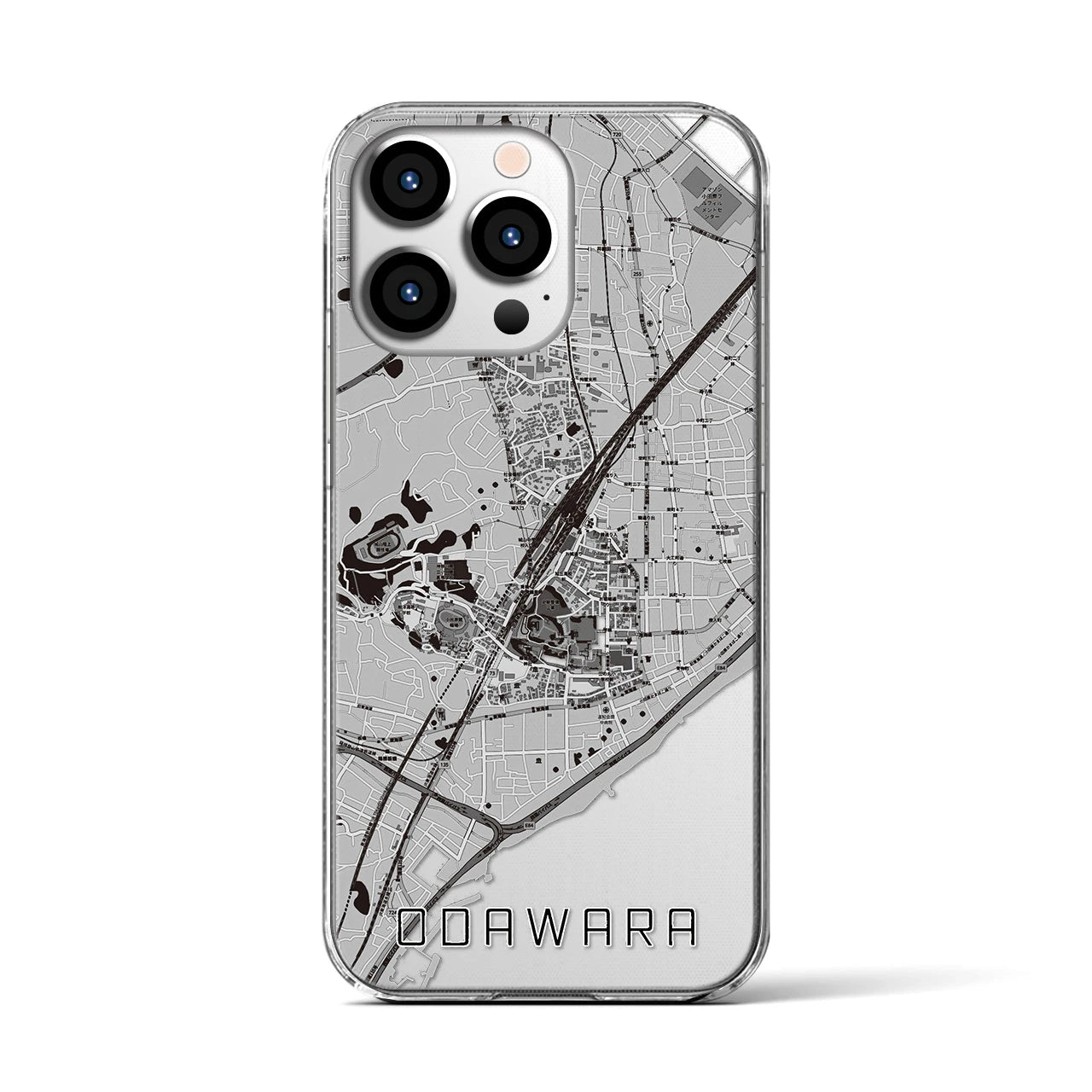 【小田原(神奈川県)】地図柄iPhoneケース(クリアタイプ)