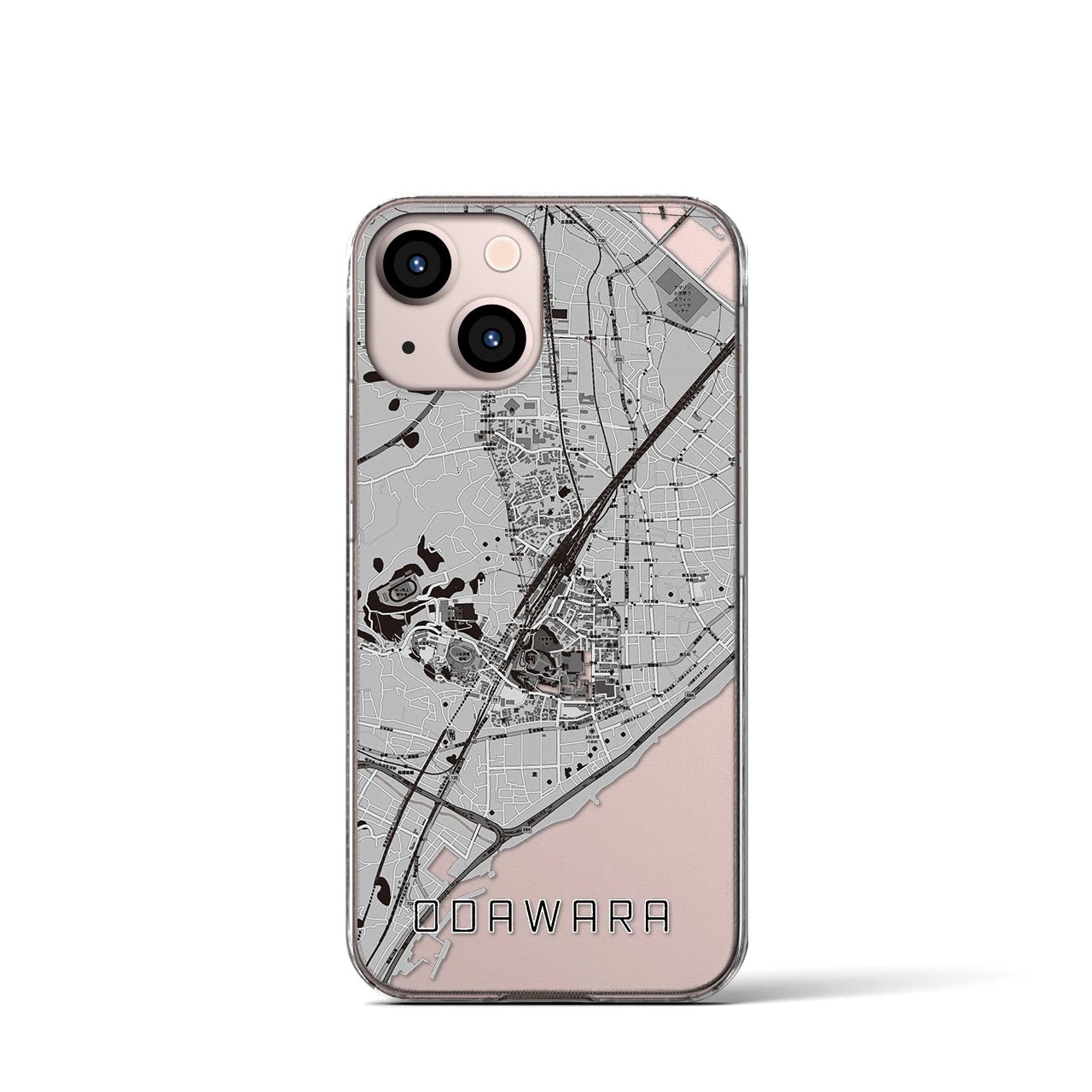 【小田原(神奈川県)】地図柄iPhoneケース(クリアタイプ)