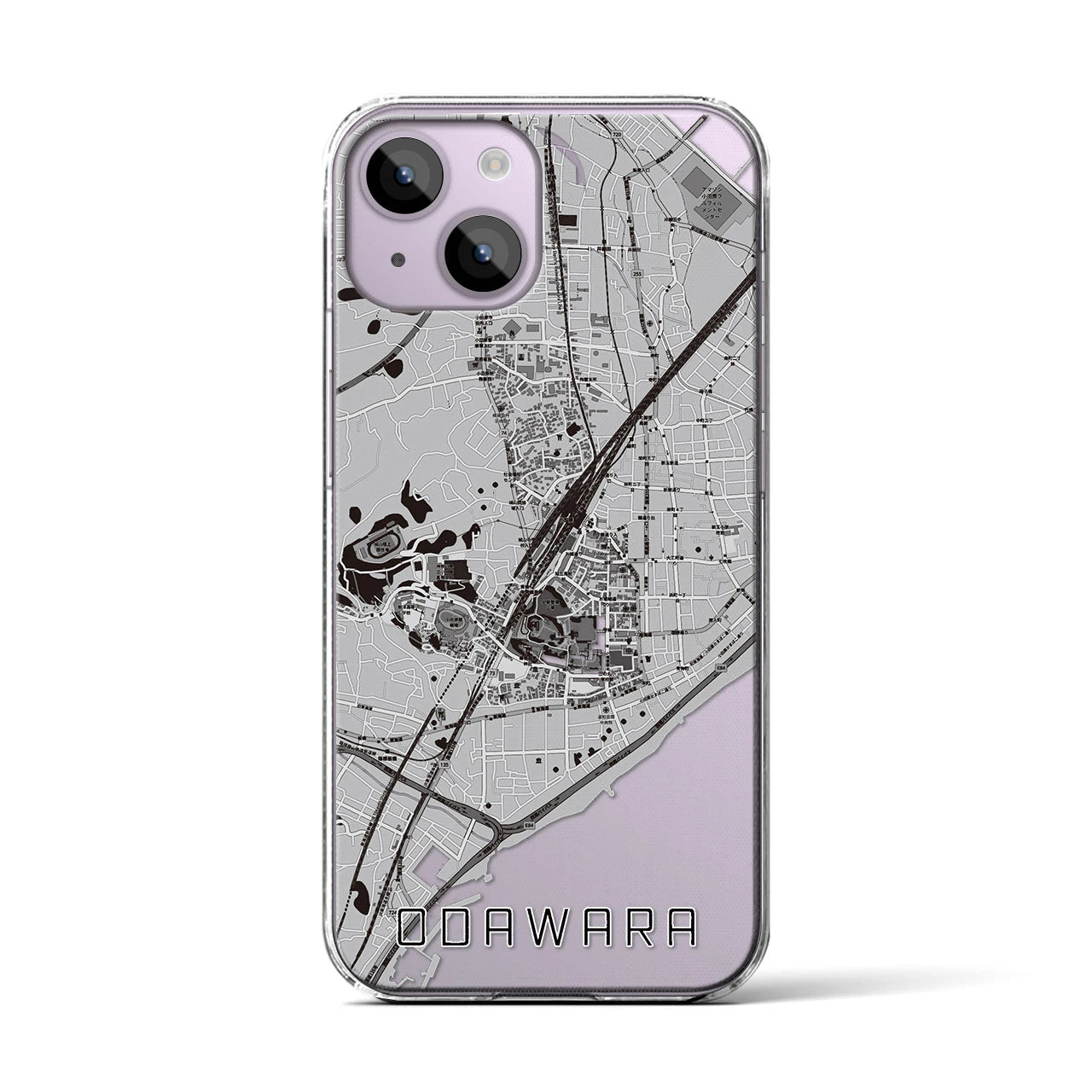 【小田原(神奈川県)】地図柄iPhoneケース(クリアタイプ)