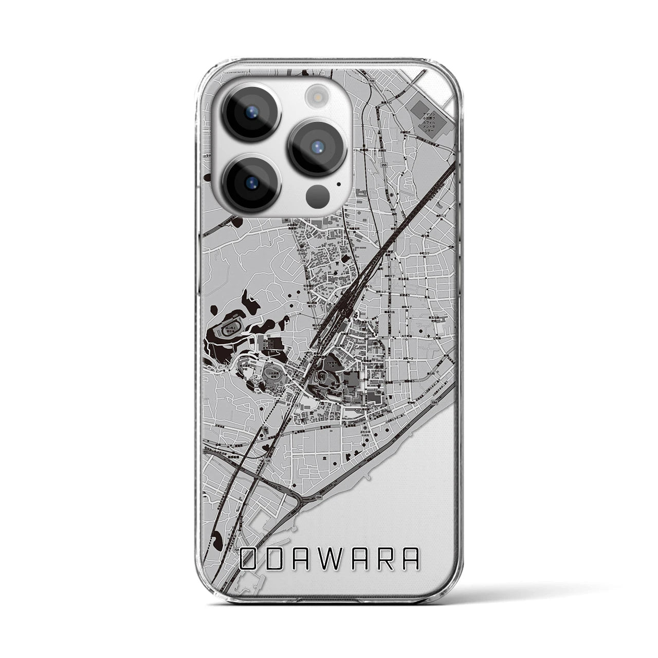 【小田原(神奈川県)】地図柄iPhoneケース(クリアタイプ)