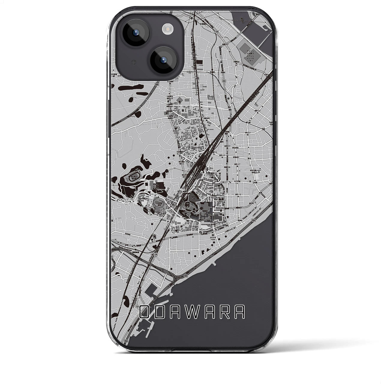【小田原(神奈川県)】地図柄iPhoneケース(クリアタイプ)