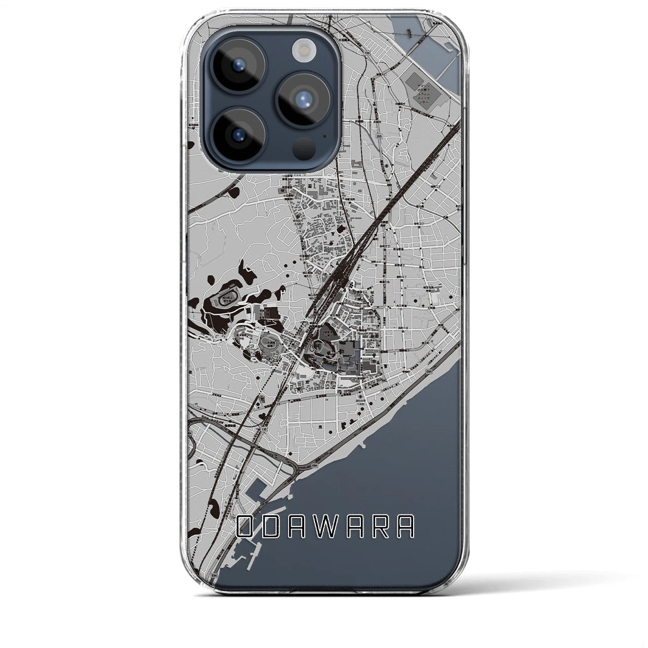 【小田原(神奈川県)】地図柄iPhoneケース(クリアタイプ)