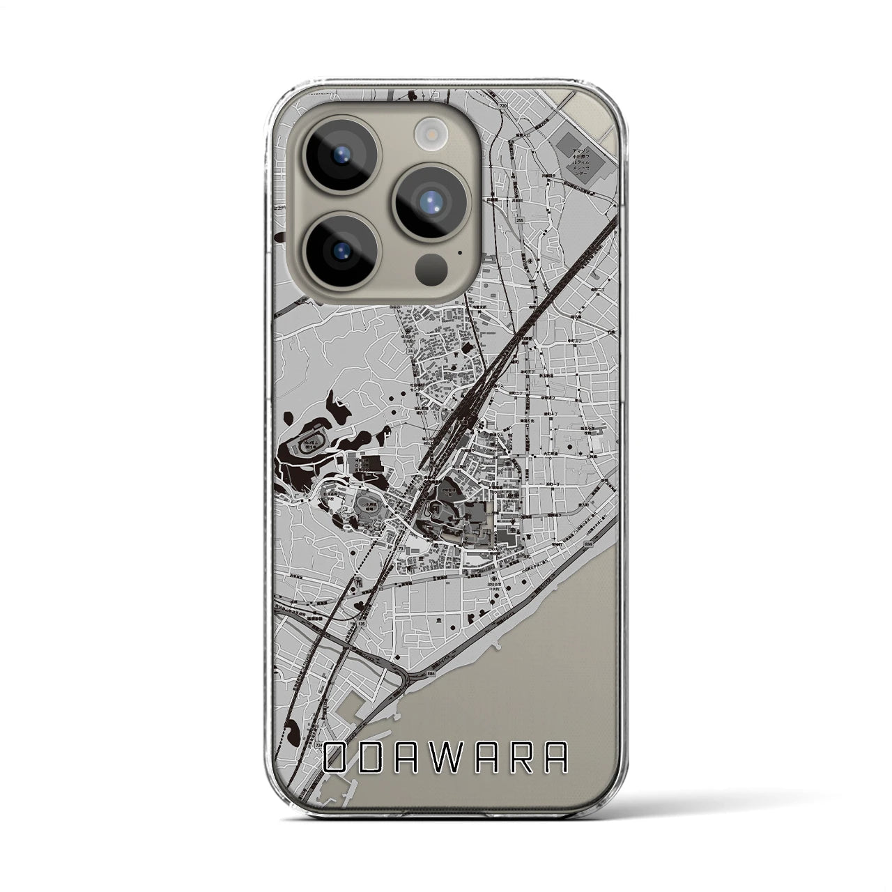 【小田原(神奈川県)】地図柄iPhoneケース(クリアタイプ)