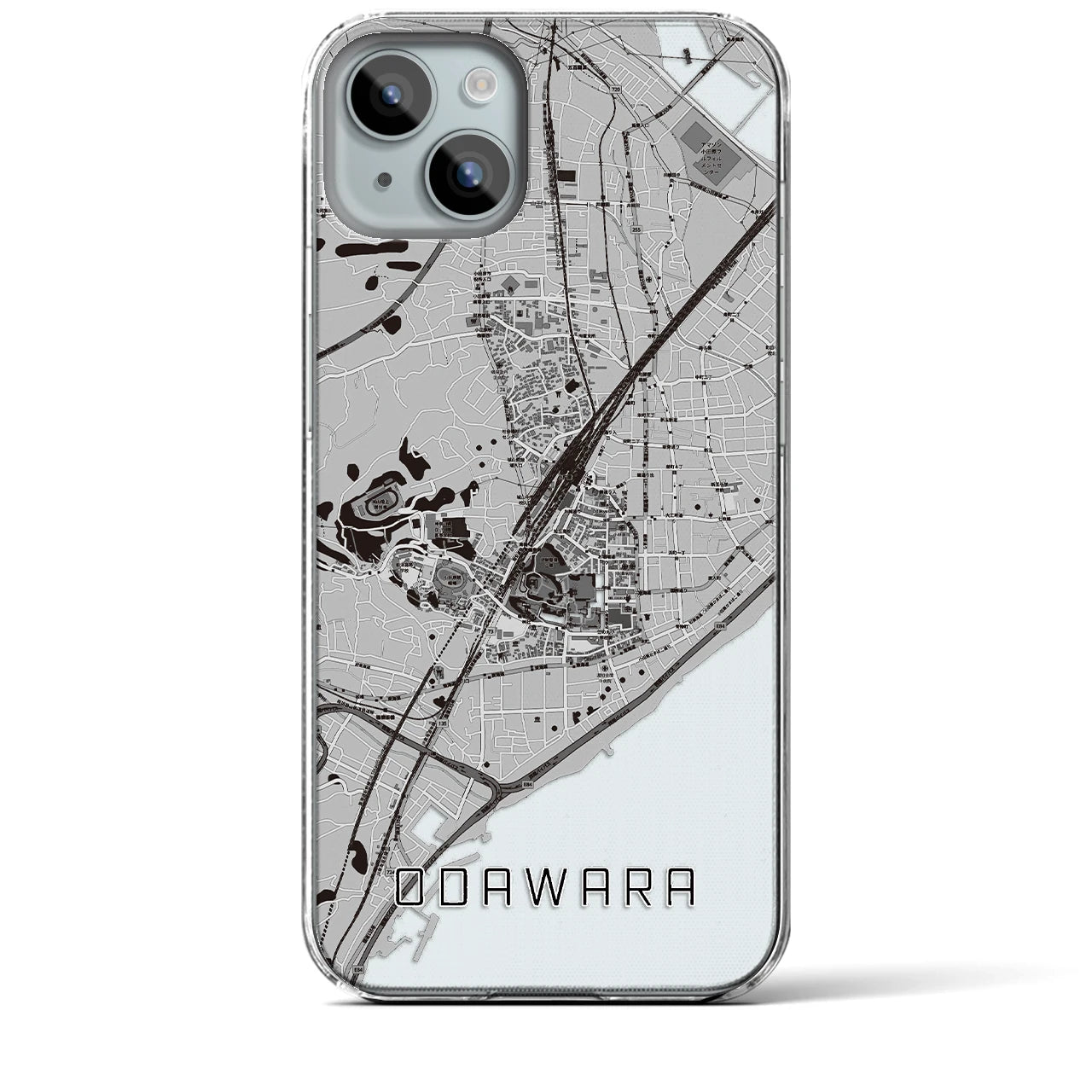 【小田原(神奈川県)】地図柄iPhoneケース(クリアタイプ)