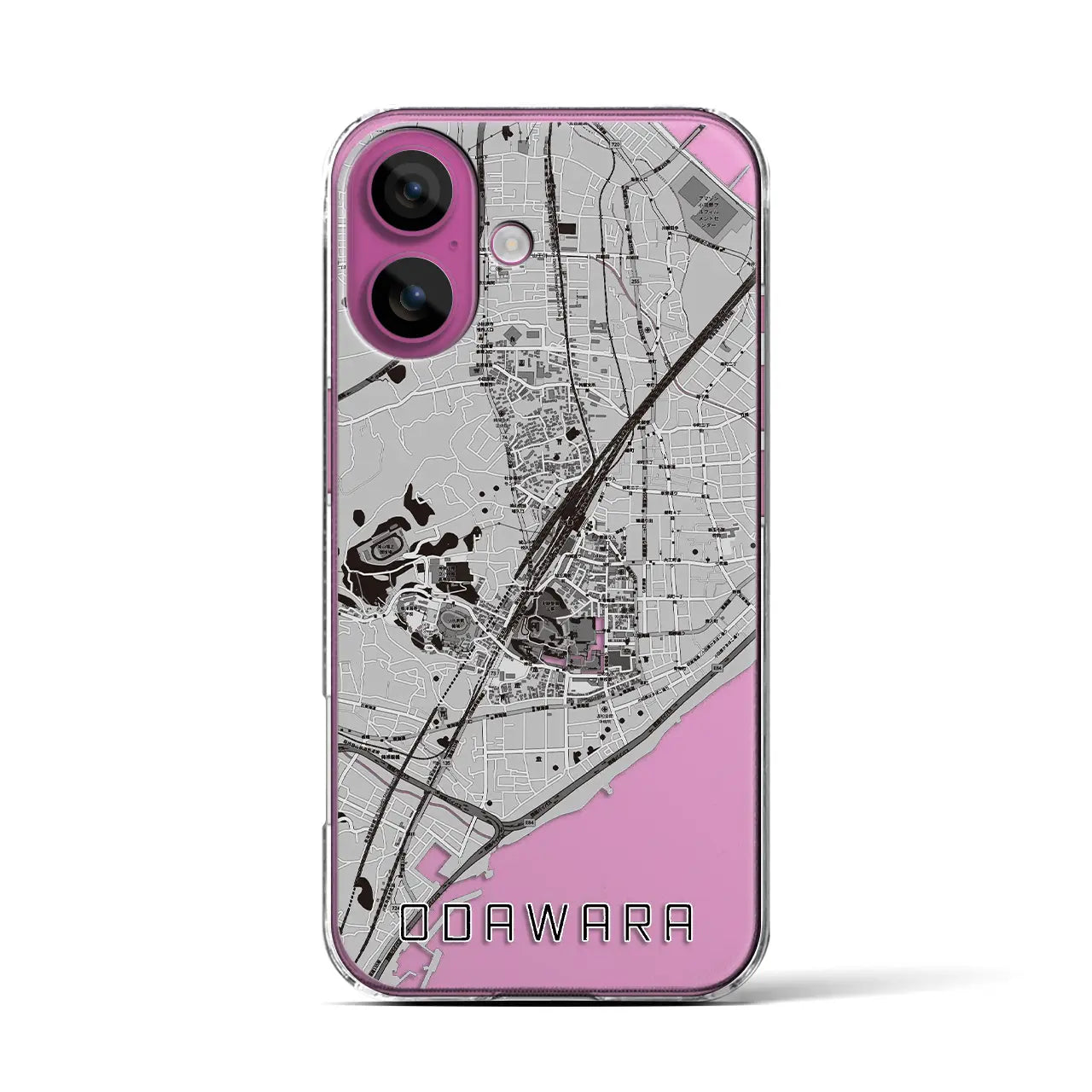 【小田原(神奈川県)】地図柄iPhoneケース(クリアタイプ)